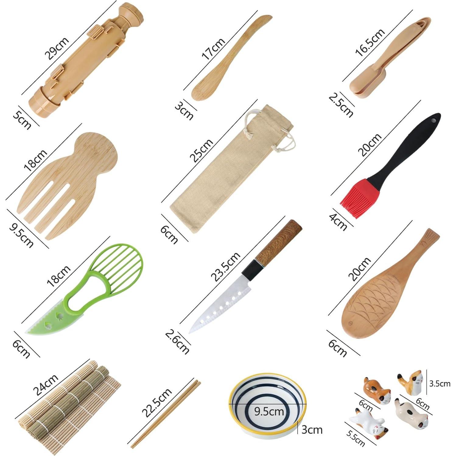Kit de Sushi Havaro 21 Piezas para Principiantes y Chefs