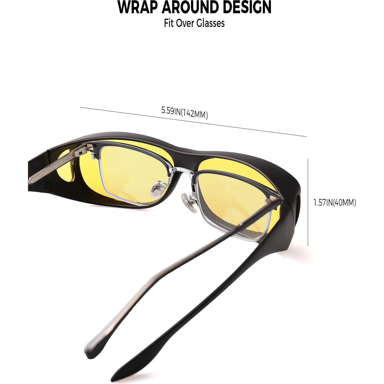 Gafas FIMOSON para Conducir de Noche Antirreflejo Amarillas