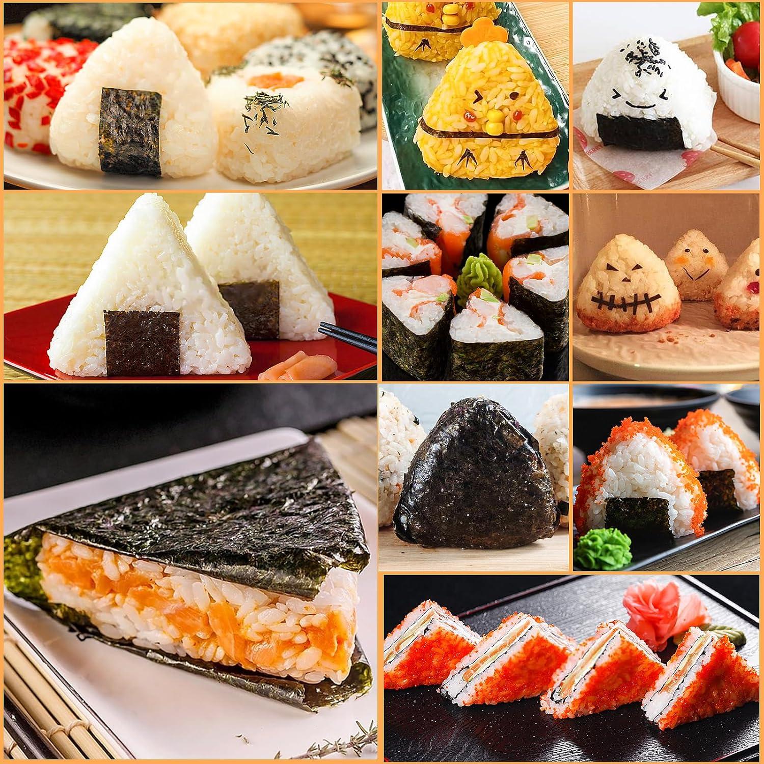 Juego de Moldes de Onigiri DIMVKA 3 Piezas Rojo