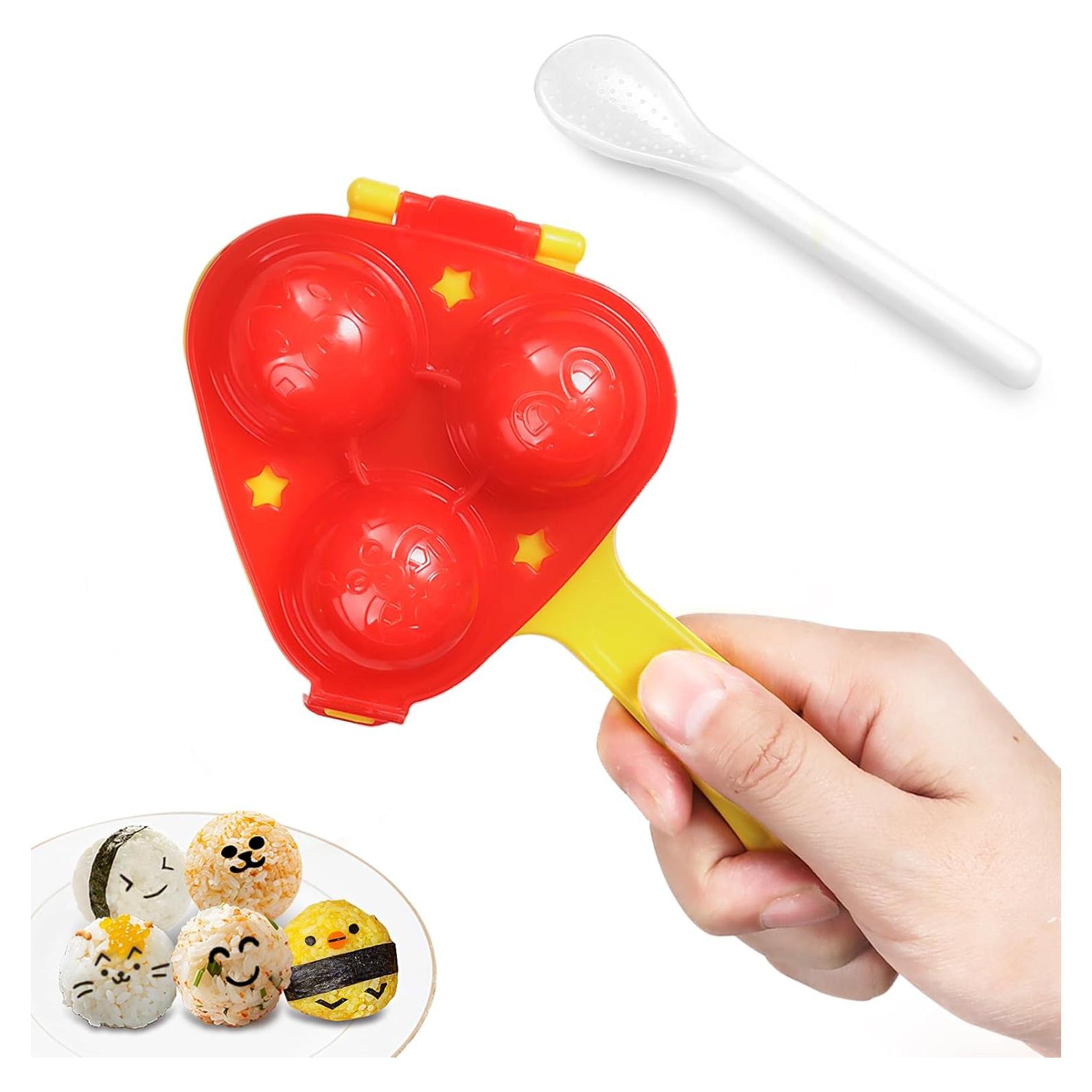 Molde para Bolas de Arroz YONGJUNG 16.5x9cm Rojo Amarillo