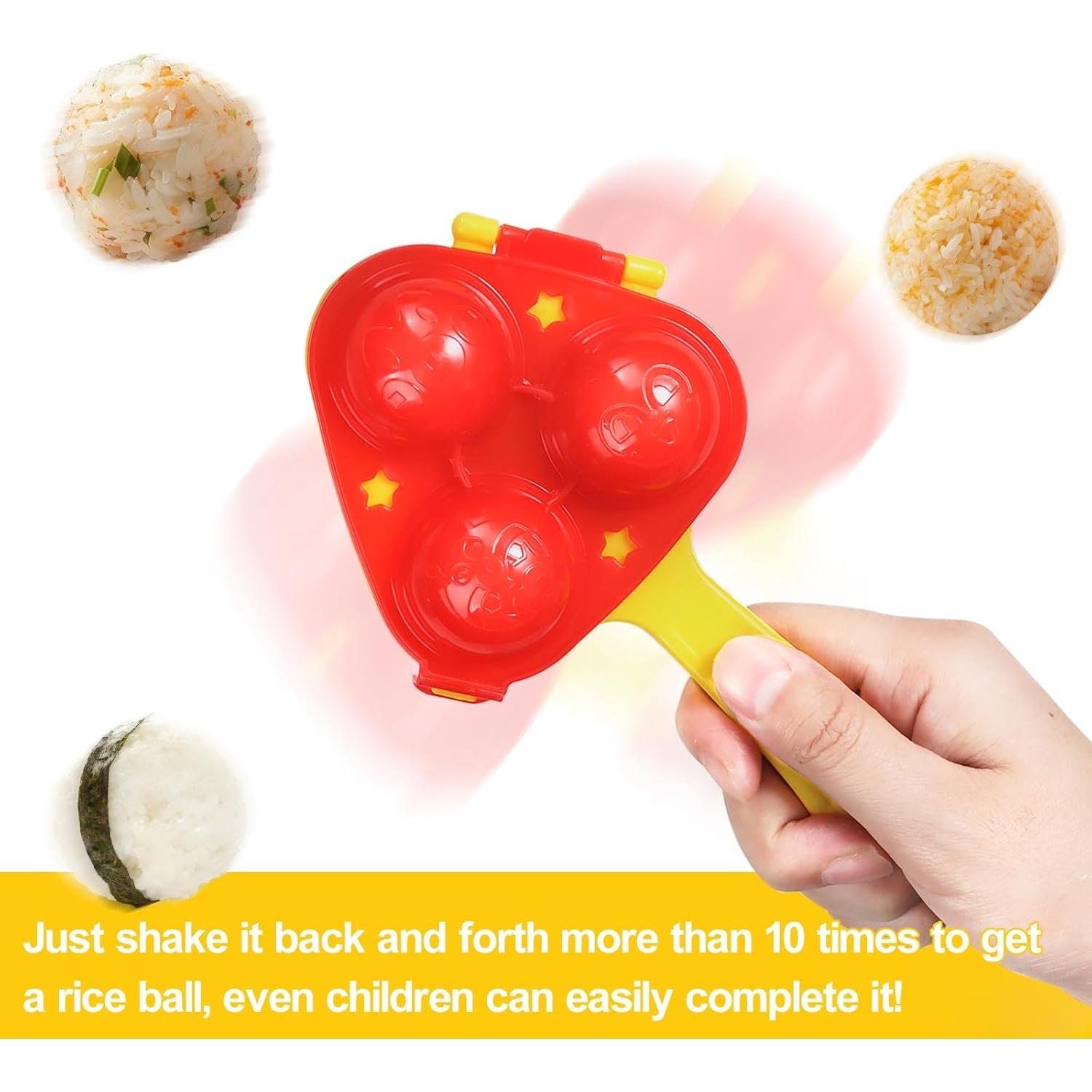 Molde para Bolas de Arroz YONGJUNG 16.5x9cm Rojo Amarillo