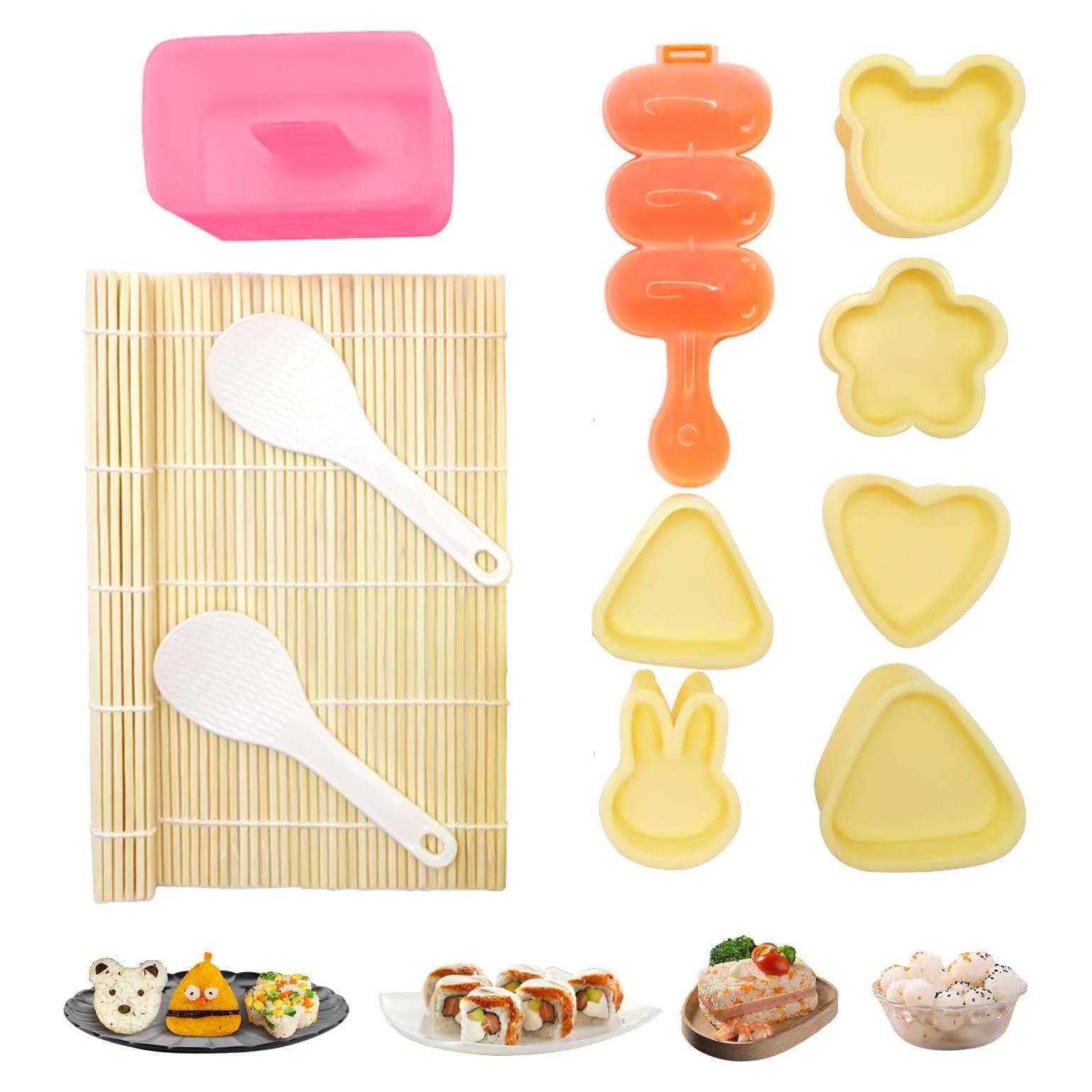 Kit de Moldes de Onigiri y Musubi Upoomart - 7 Formas