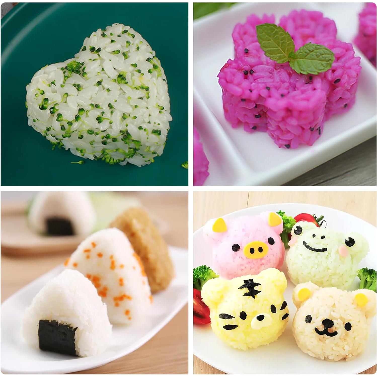 Kit de Moldes de Onigiri y Musubi Upoomart - 7 Formas