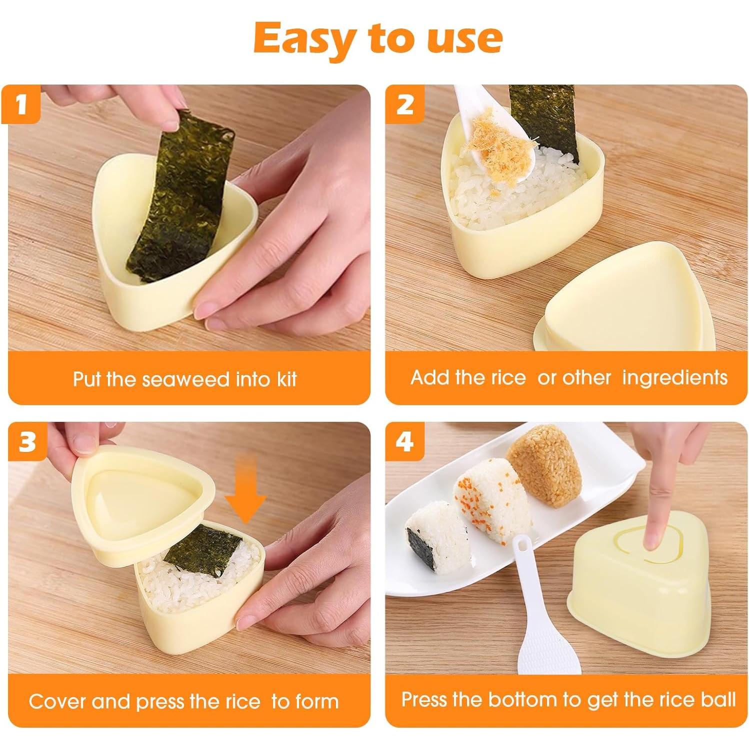 Kit de Moldes de Onigiri y Musubi Upoomart - 7 Formas