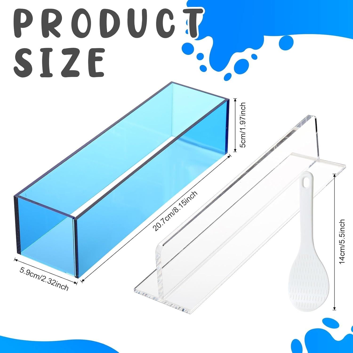 Kit de Hacer Sushi Baderke 2 Moldes y 2 Cucharas 20.7x5 cm