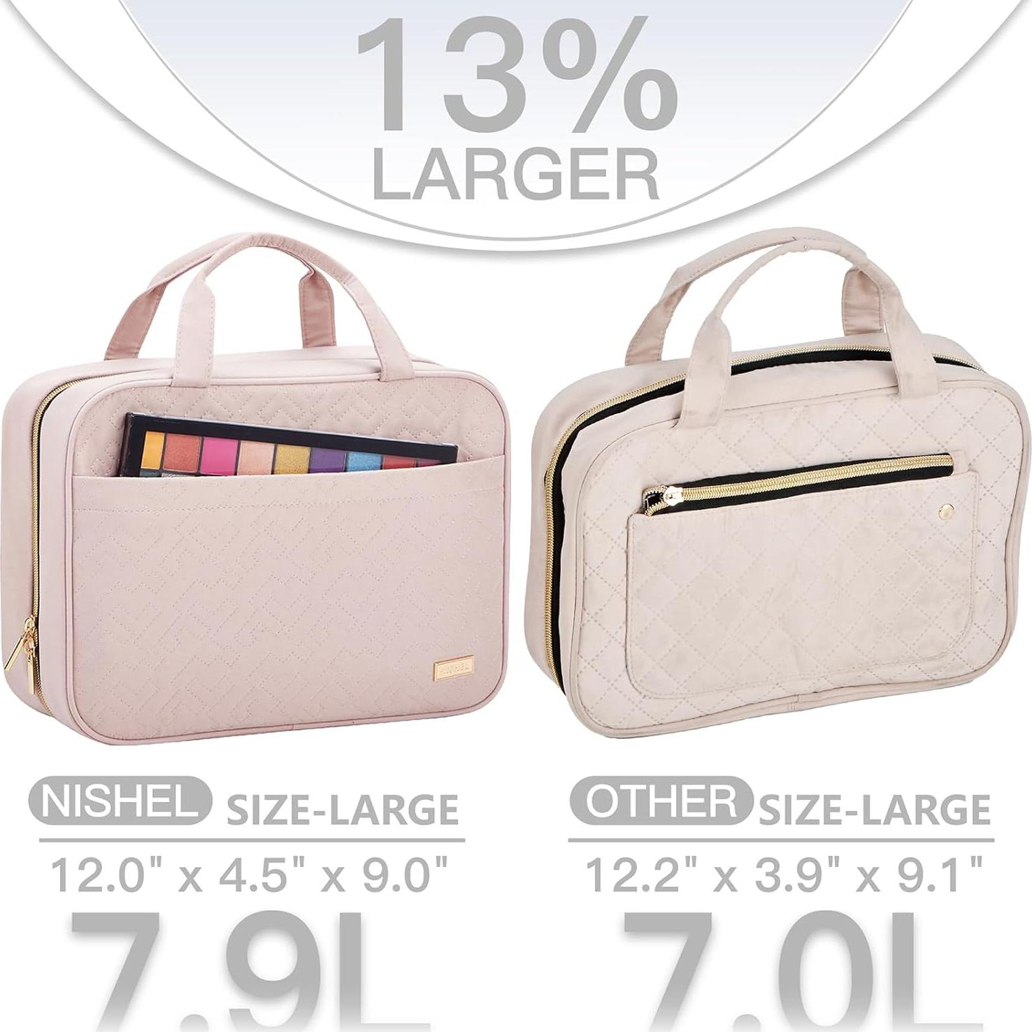 Bolsa de Aseo NISHEL para Mujeres, Organizador Colgante Rosa