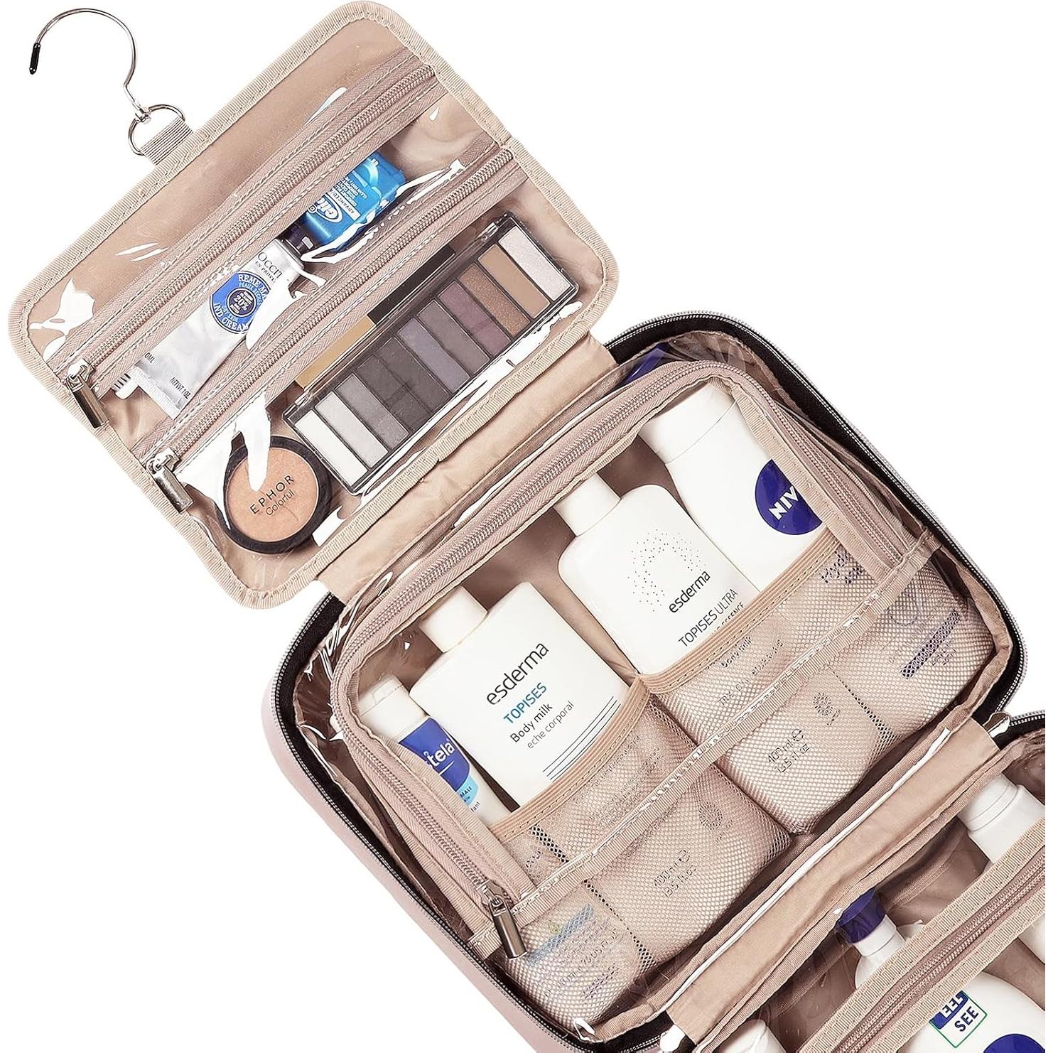 Bolsa de Aseo NISHEL para Mujeres, Organizador Colgante Rosa