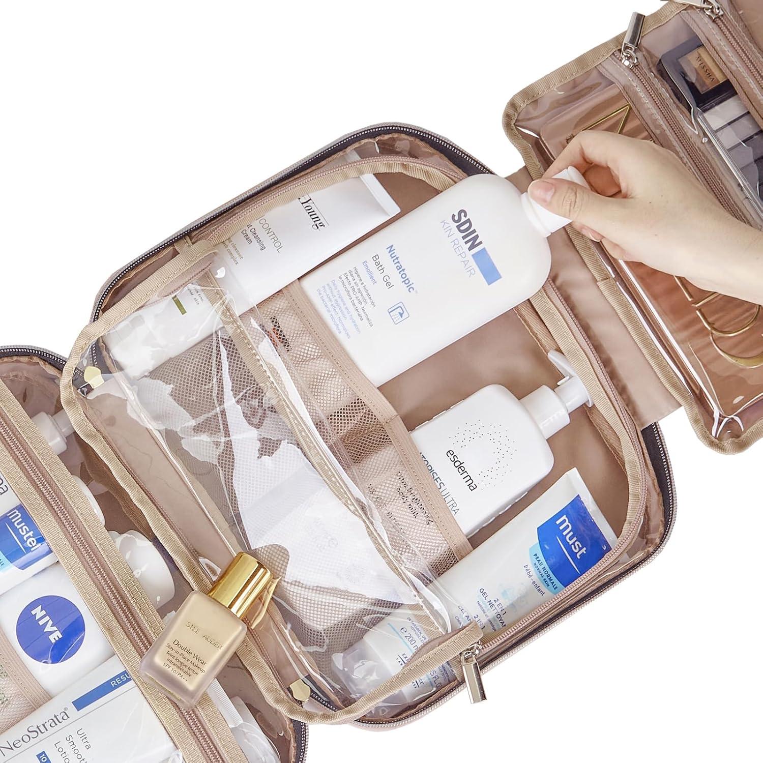 Bolsa de Aseo NISHEL para Mujeres, Organizador Colgante Rosa