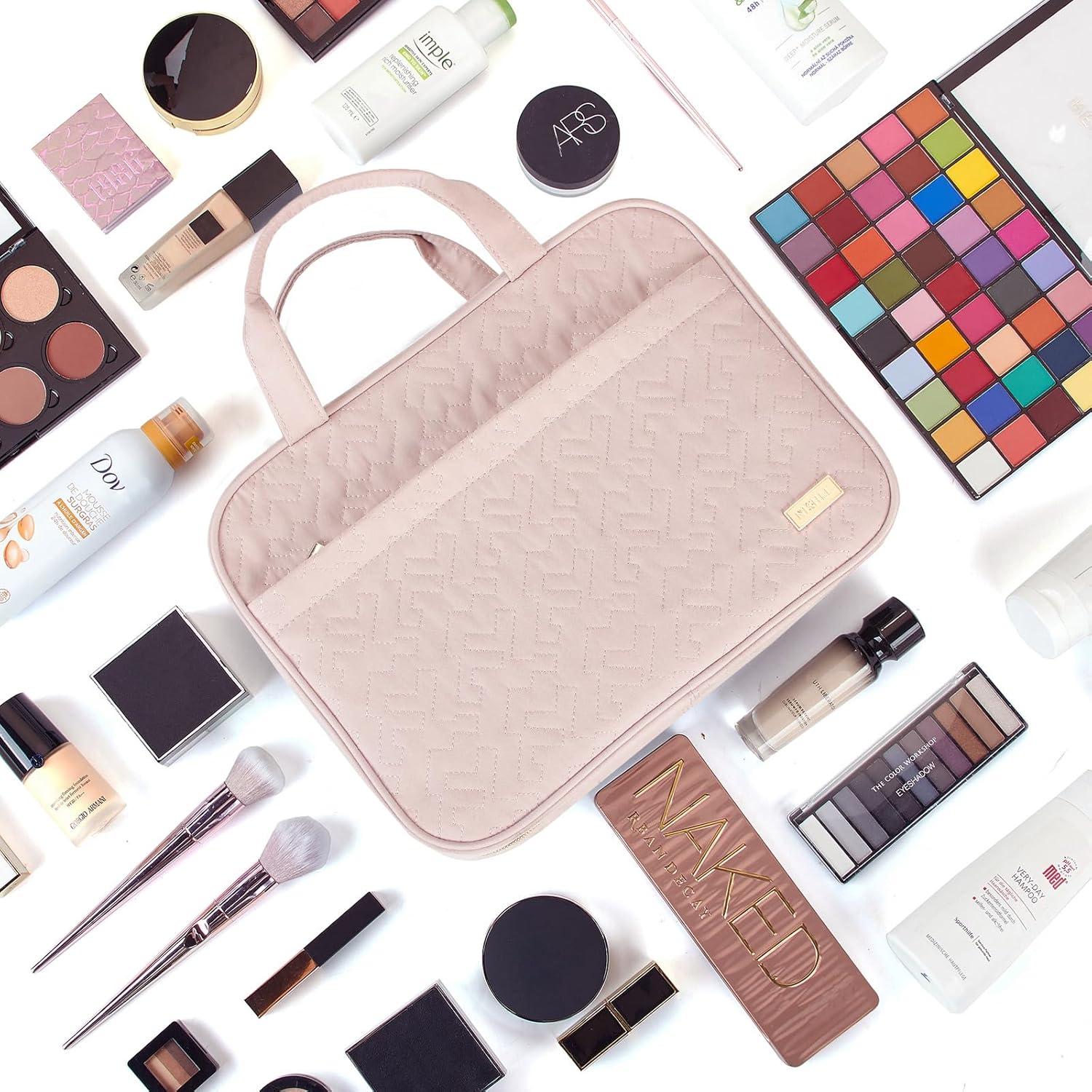 Bolsa de Aseo NISHEL para Mujeres, Organizador Colgante Rosa