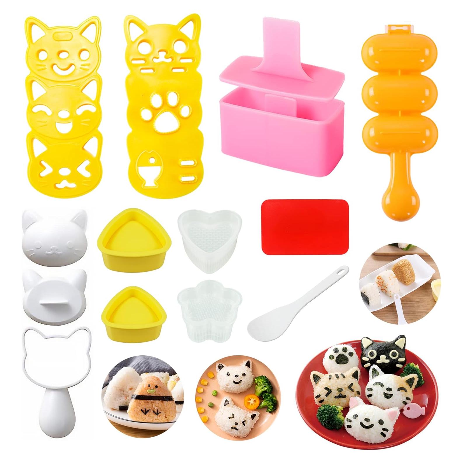 Molde de Sushi Gato Banballon 11 Piezas Multicolor