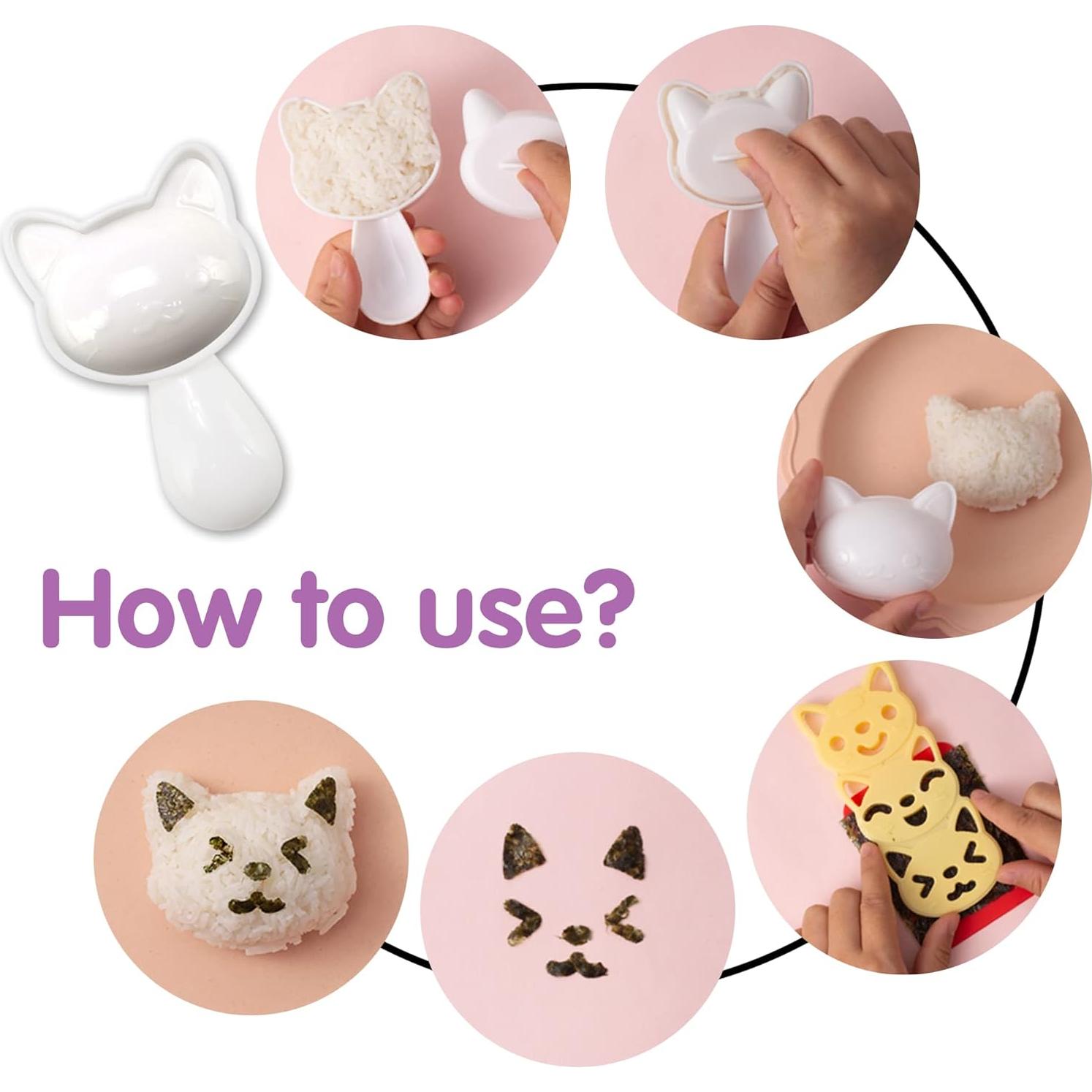 Molde de Sushi Gato Banballon 11 Piezas Multicolor