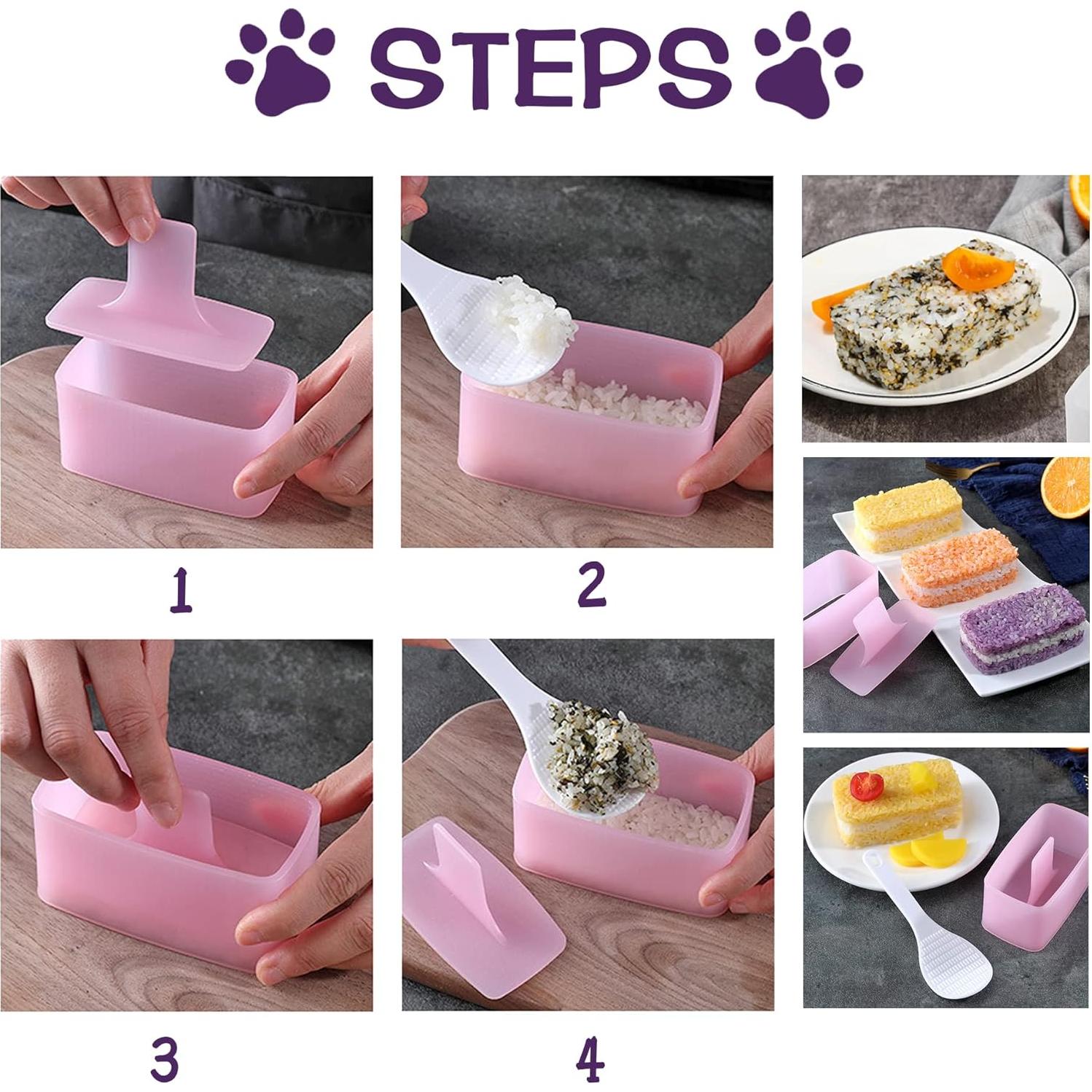 Molde de Sushi Gato Banballon 11 Piezas Multicolor