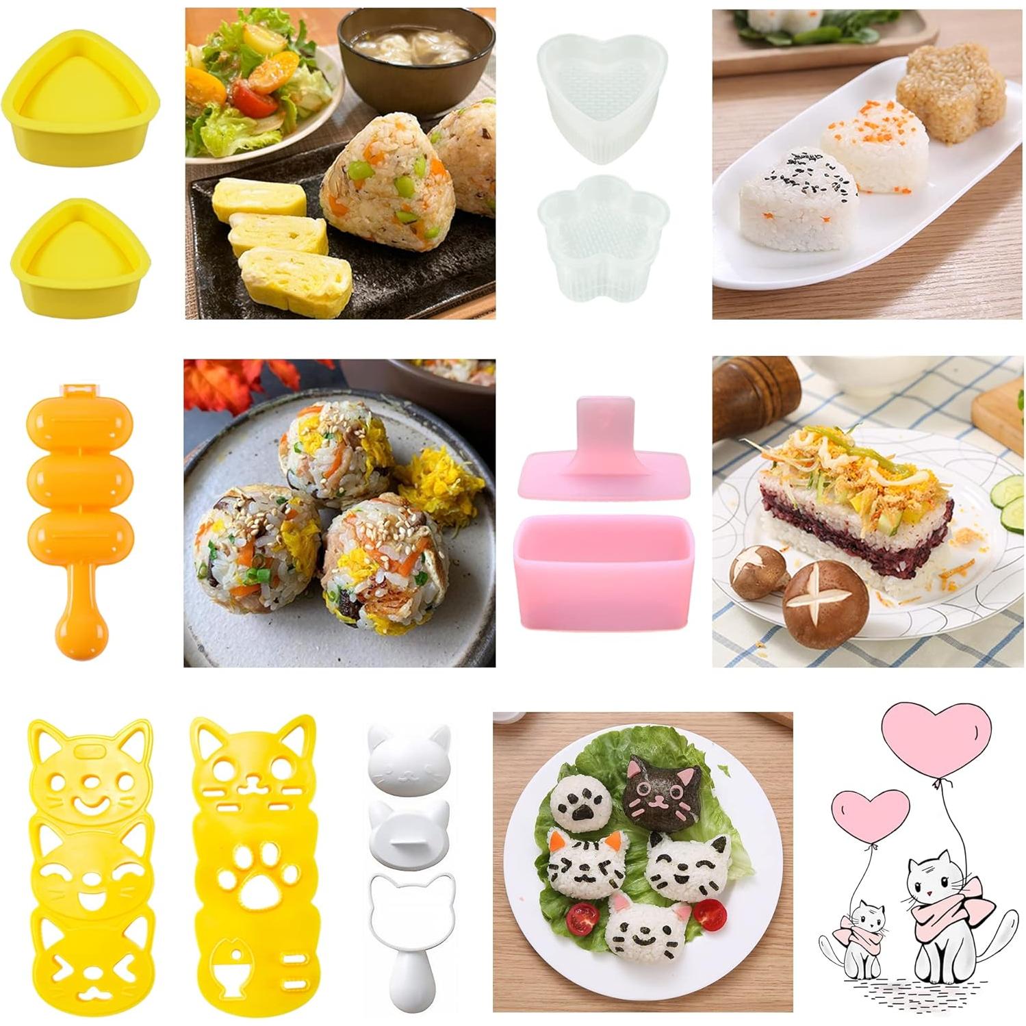 Molde de Sushi Gato Banballon 11 Piezas Multicolor