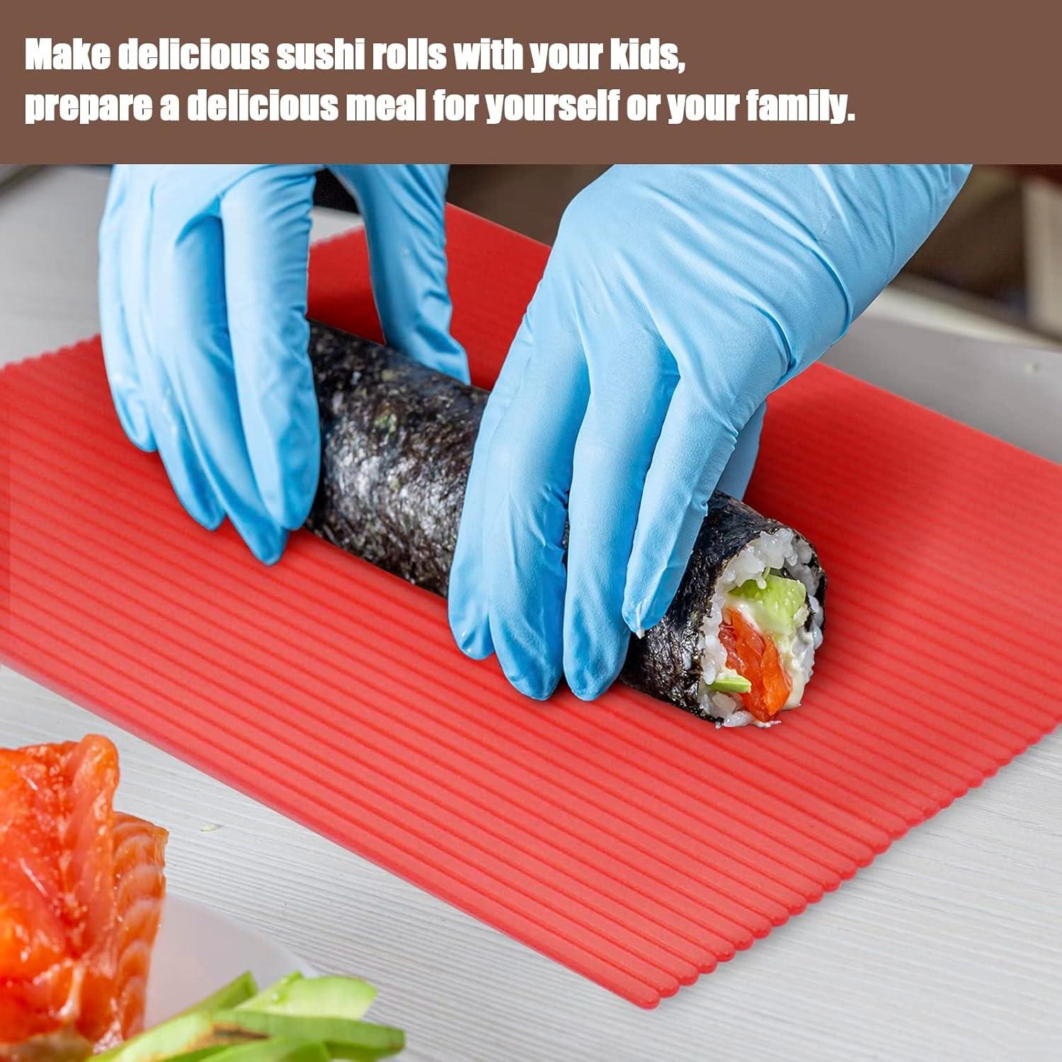 Juego de 4 Esteras para Sushi LIOUCBD Antiadherente