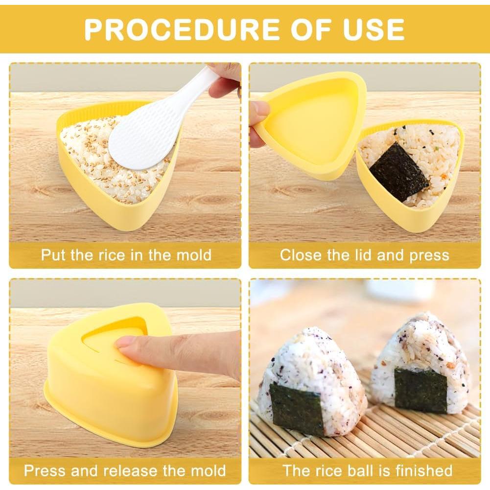 Kit de Fabricación de Musubi NINEFOX 7 Piezas Moldes Sushi