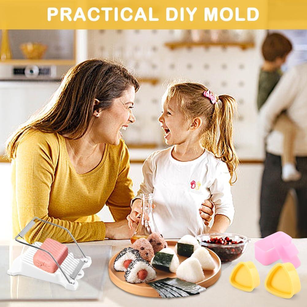 Kit de Fabricación de Musubi NINEFOX 7 Piezas Moldes Sushi