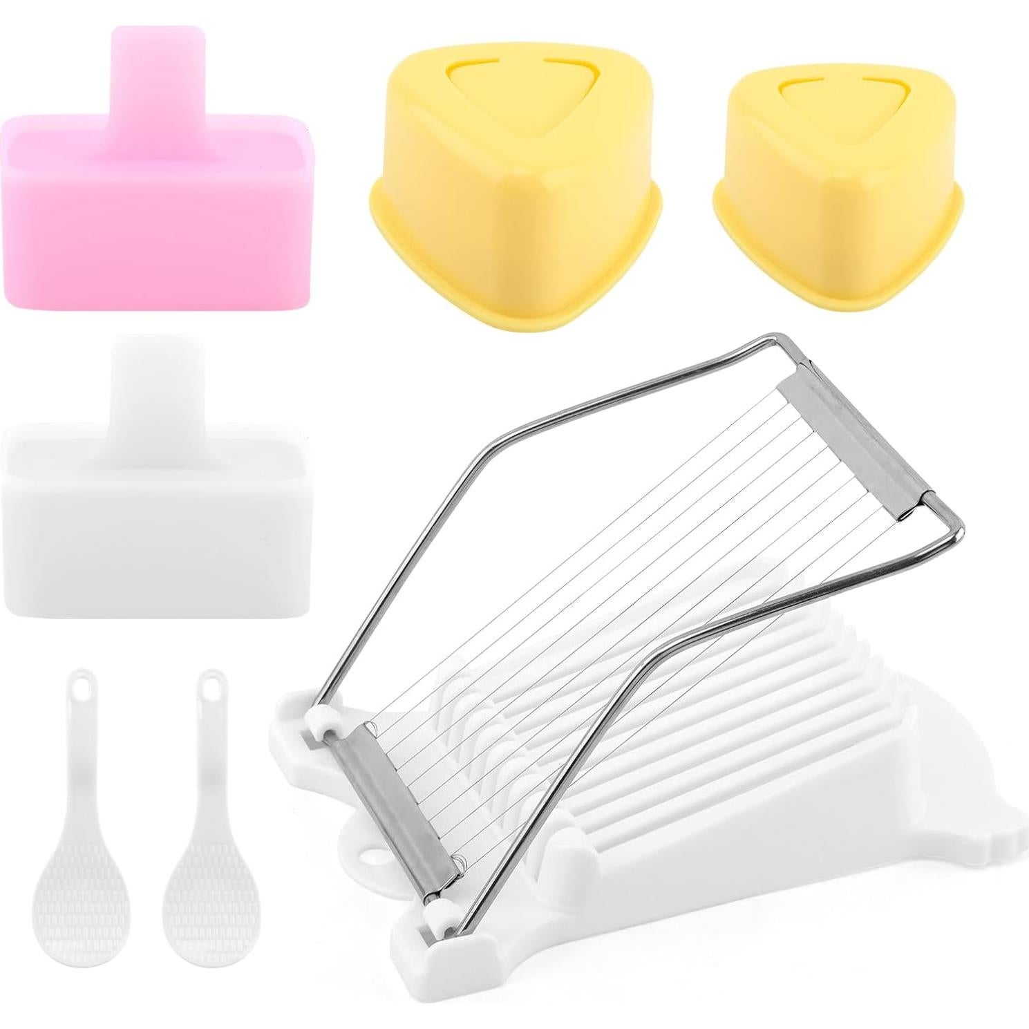 Kit de Fabricación de Musubi NINEFOX 7 Piezas Moldes Sushi