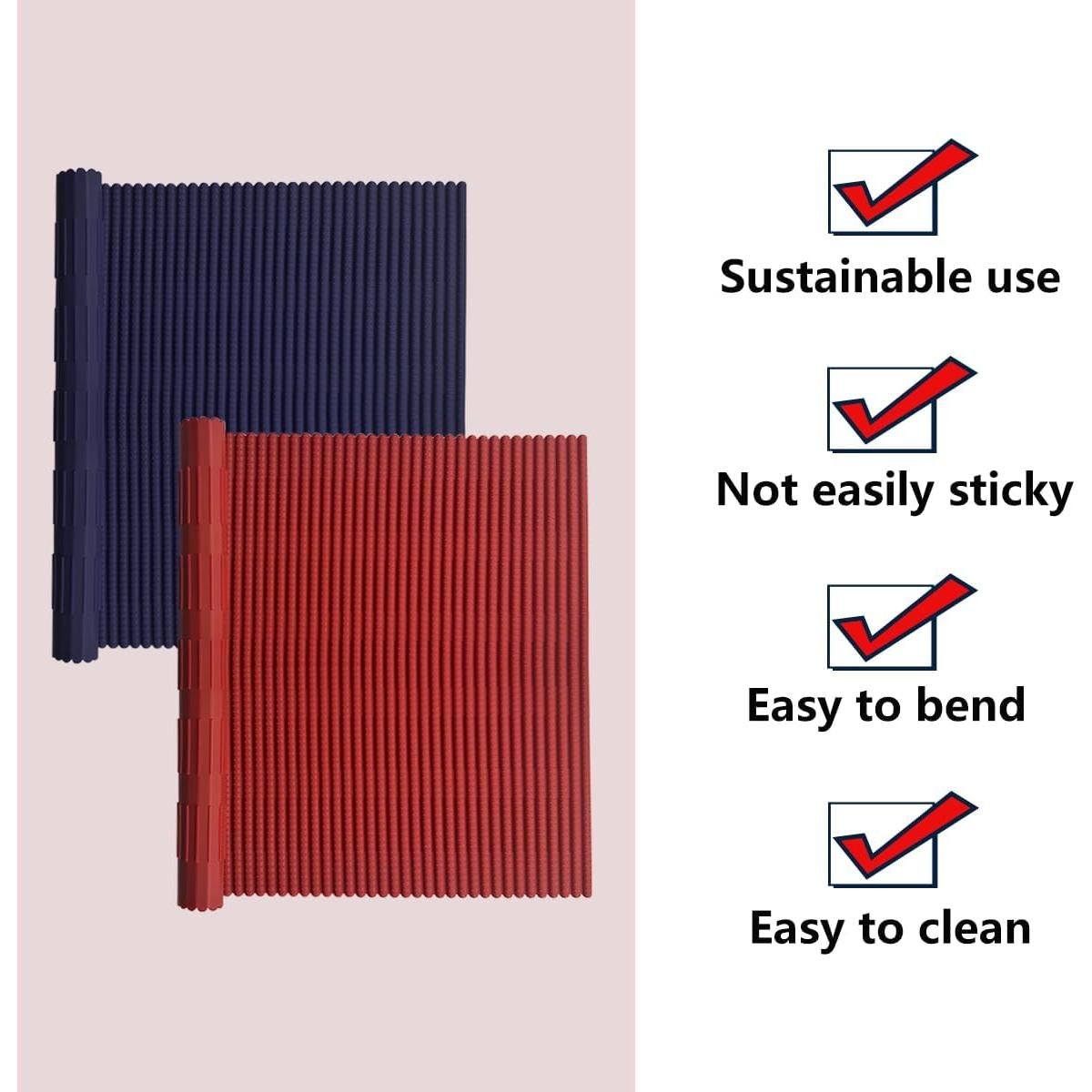 Estera de Sushi de Silicona Esamploe 2 Pcs Antiadherente