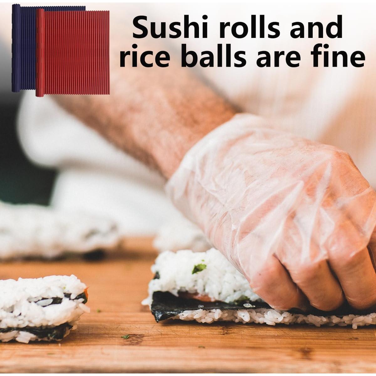 Estera de Sushi de Silicona Esamploe 2 Pcs Antiadherente