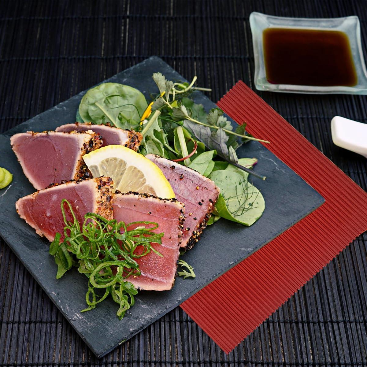 Estera de Sushi de Silicona Esamploe 2 Pcs Antiadherente