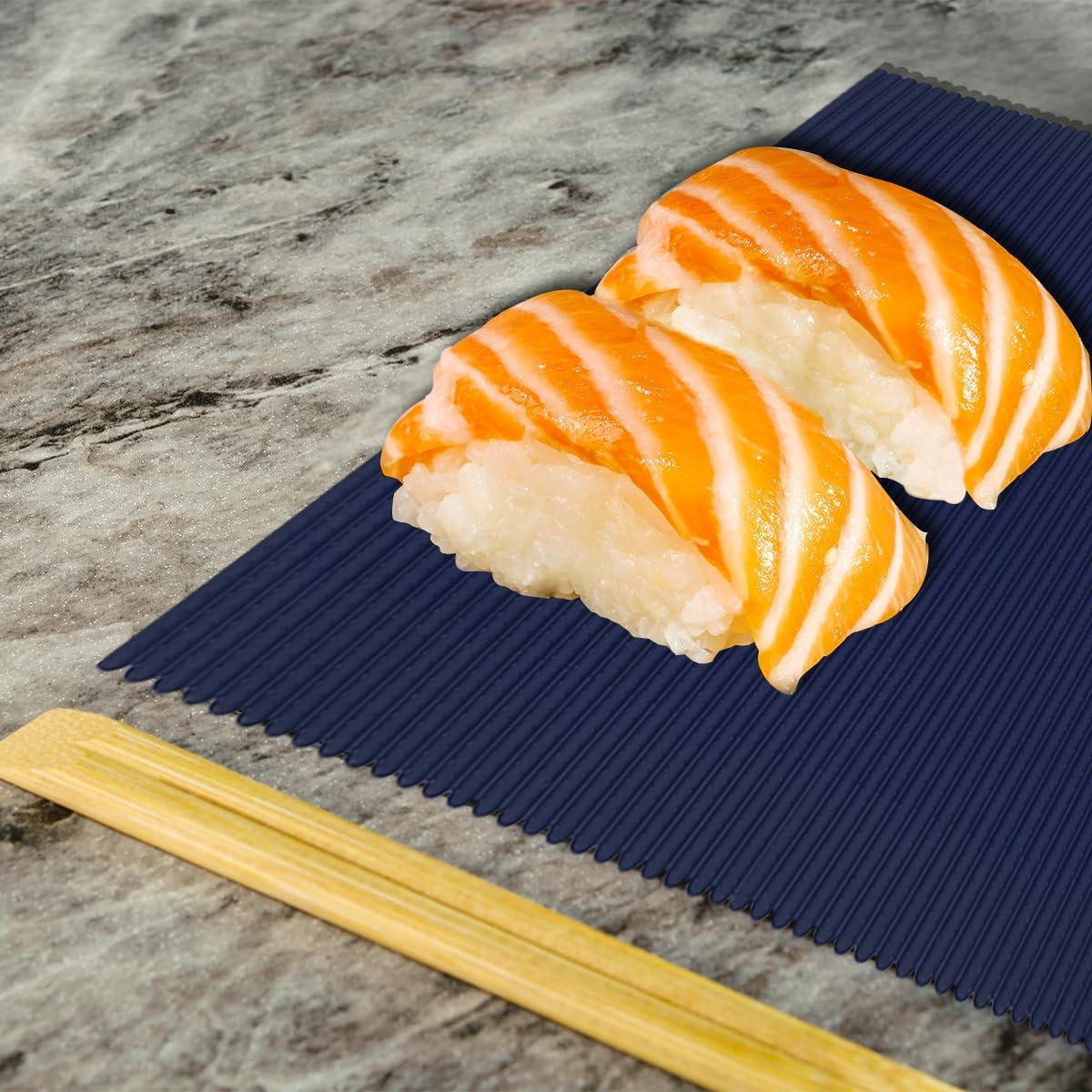 Estera de Sushi de Silicona Esamploe 2 Pcs Antiadherente