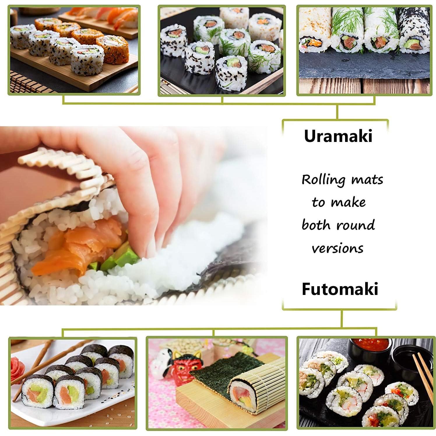 Estera de Sushi de Bambú Wtpncil - 4 Piezas Natural