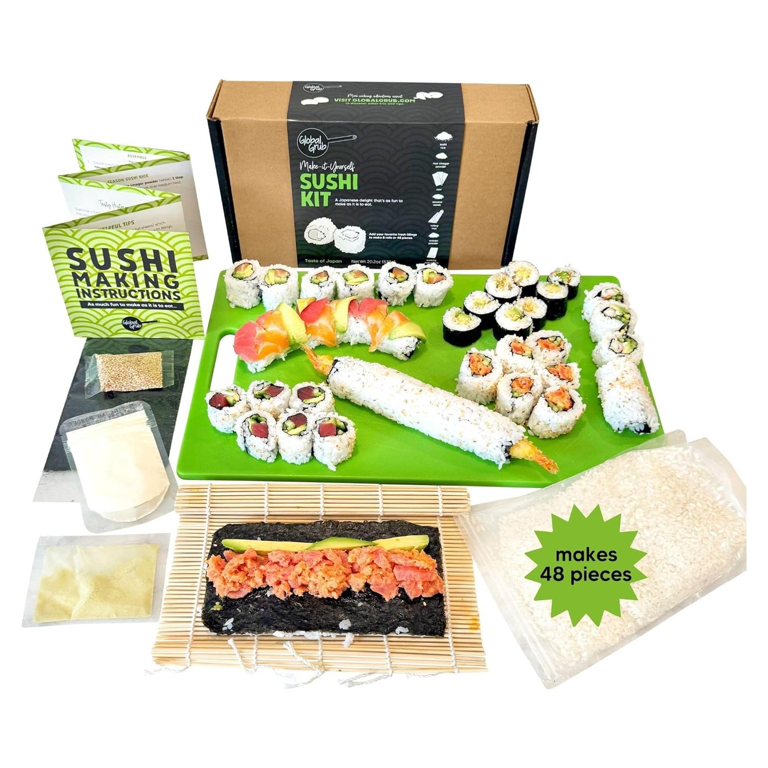 Kit de Sushi DIY Global Grub - Ingredientes y Esterilla