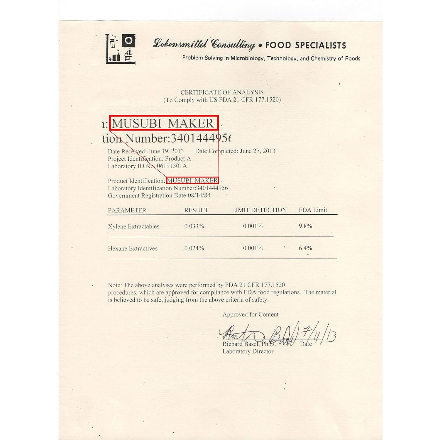 Molde para Musubi GABO Antiadherente 2 Piezas No Tóxico