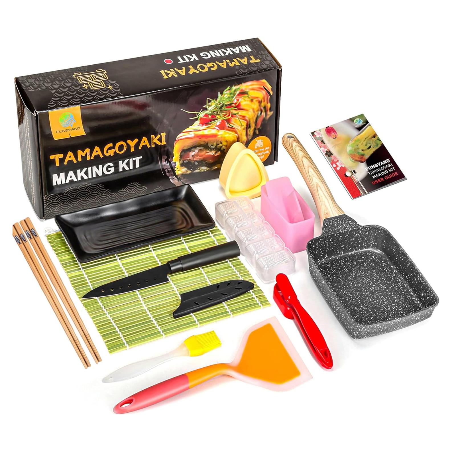 Sartén Tamagoyaki FUNGYAND 12 en 1 con Accesorios