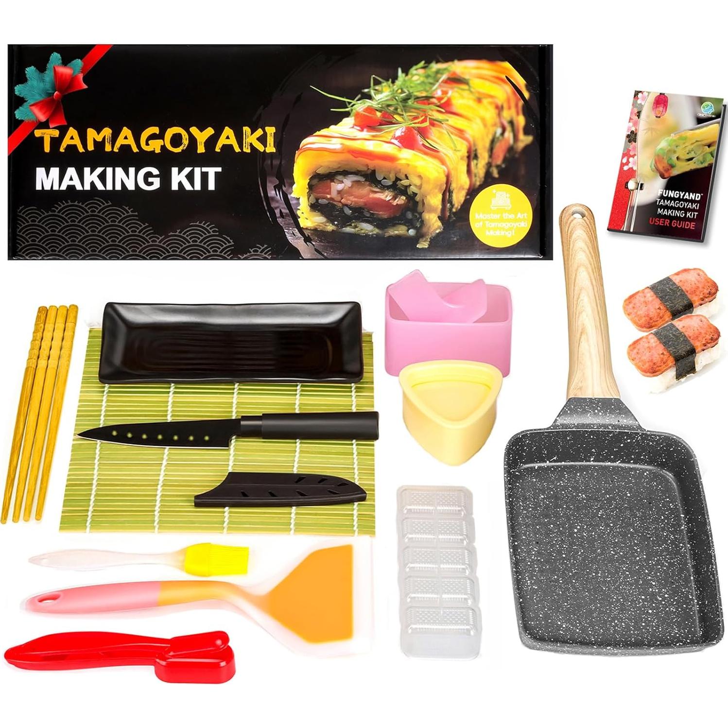 Sartén Tamagoyaki FUNGYAND 12 en 1 con Accesorios