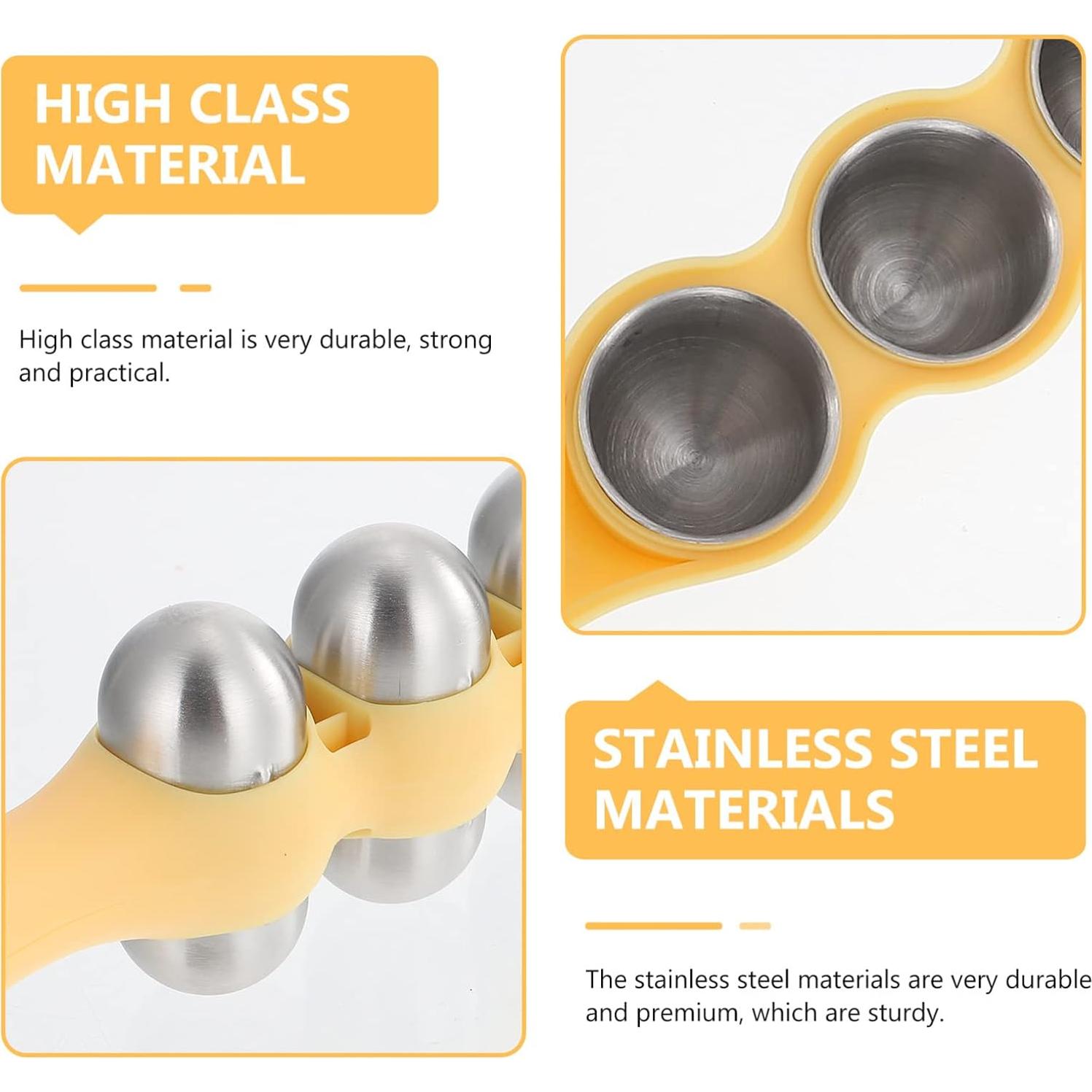 Molde de Bolas de Arroz Packove Acero Inoxidable 3 Piezas