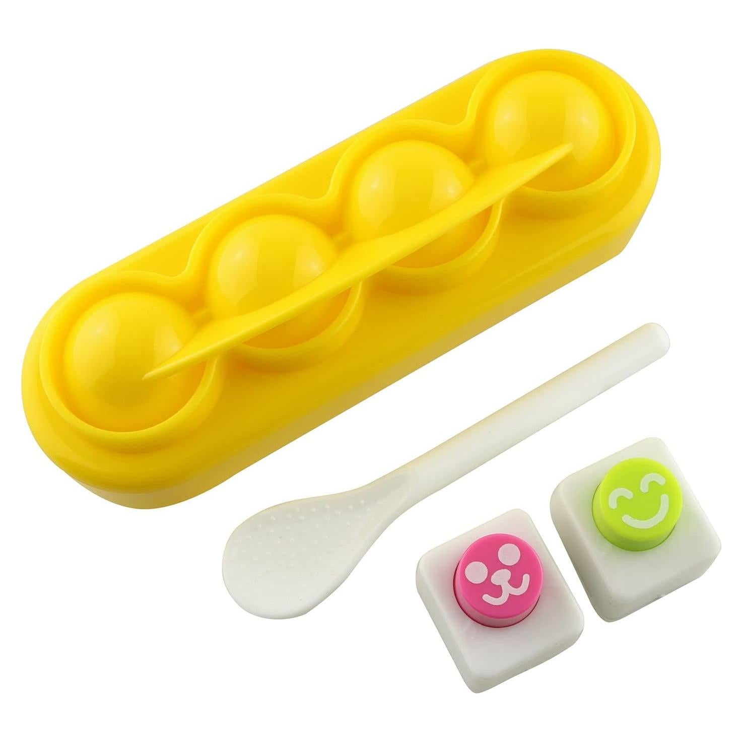 Moldeador de Sushi JCBIZ 4 Piezas para Bolas de Arroz