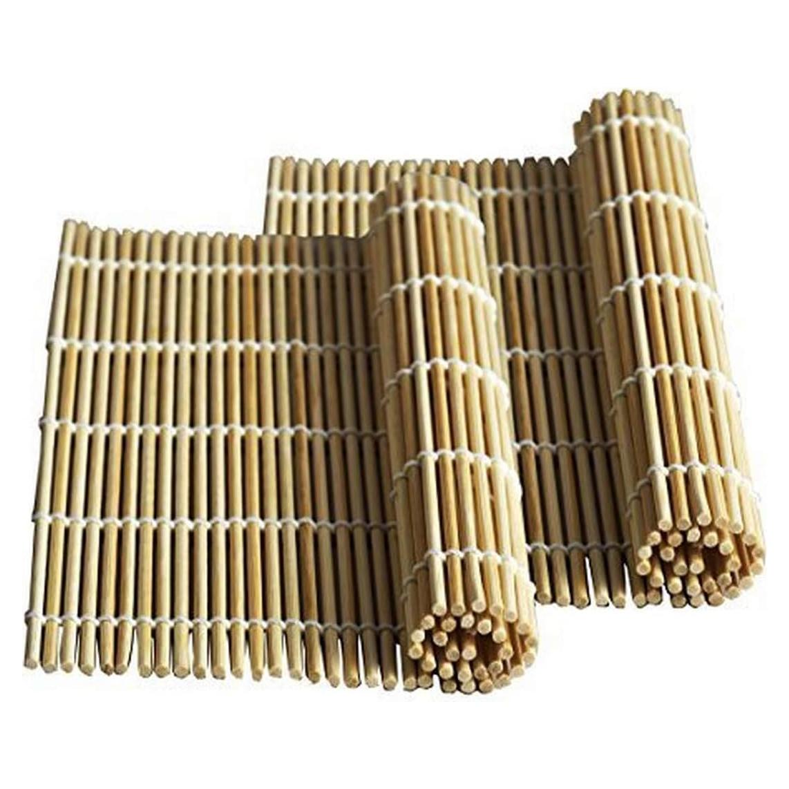 Set de 2 Esteras de Sushi JapanBargain de Bambú 24 cm²