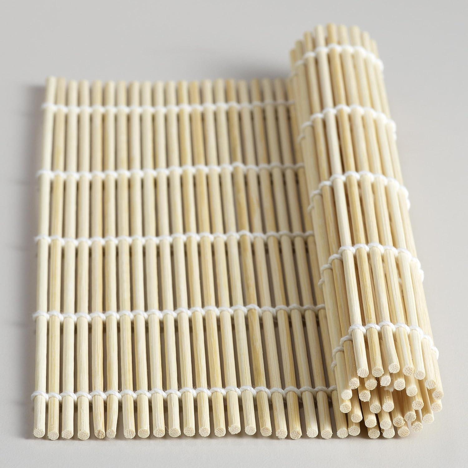 Set de 2 Esteras de Sushi JapanBargain de Bambú 24 cm²