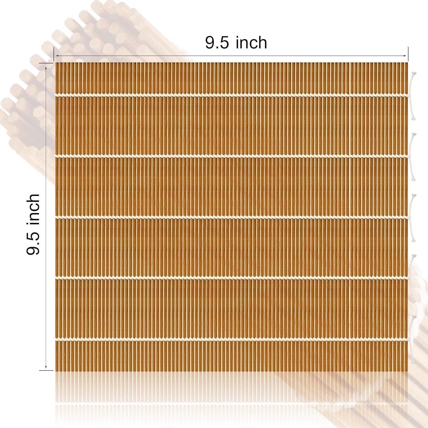 Estera de Bambú para Sushi MIUQILAIY 24,13 cm 2 Piezas
