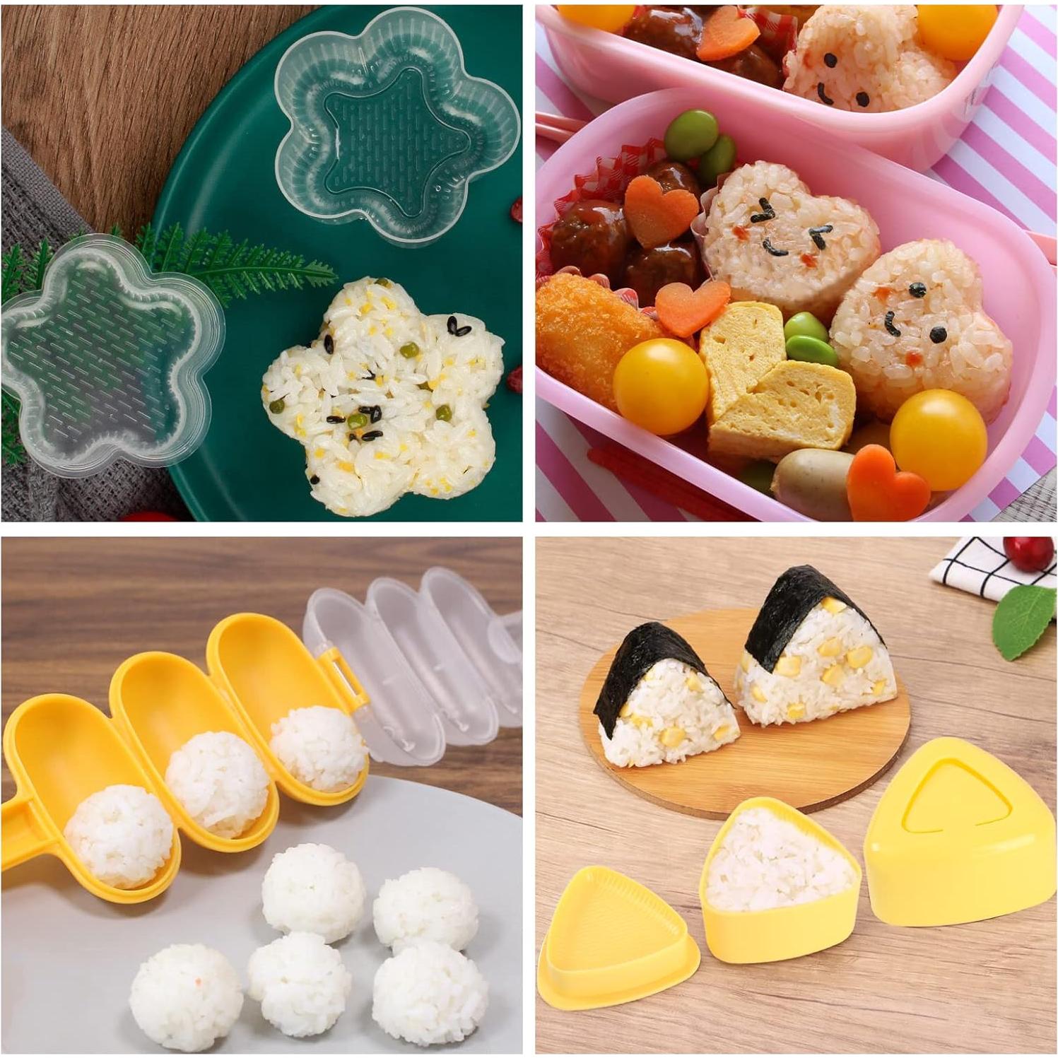 10 Moldes de Onigiri Machomby - Sushi Triangular y Animal