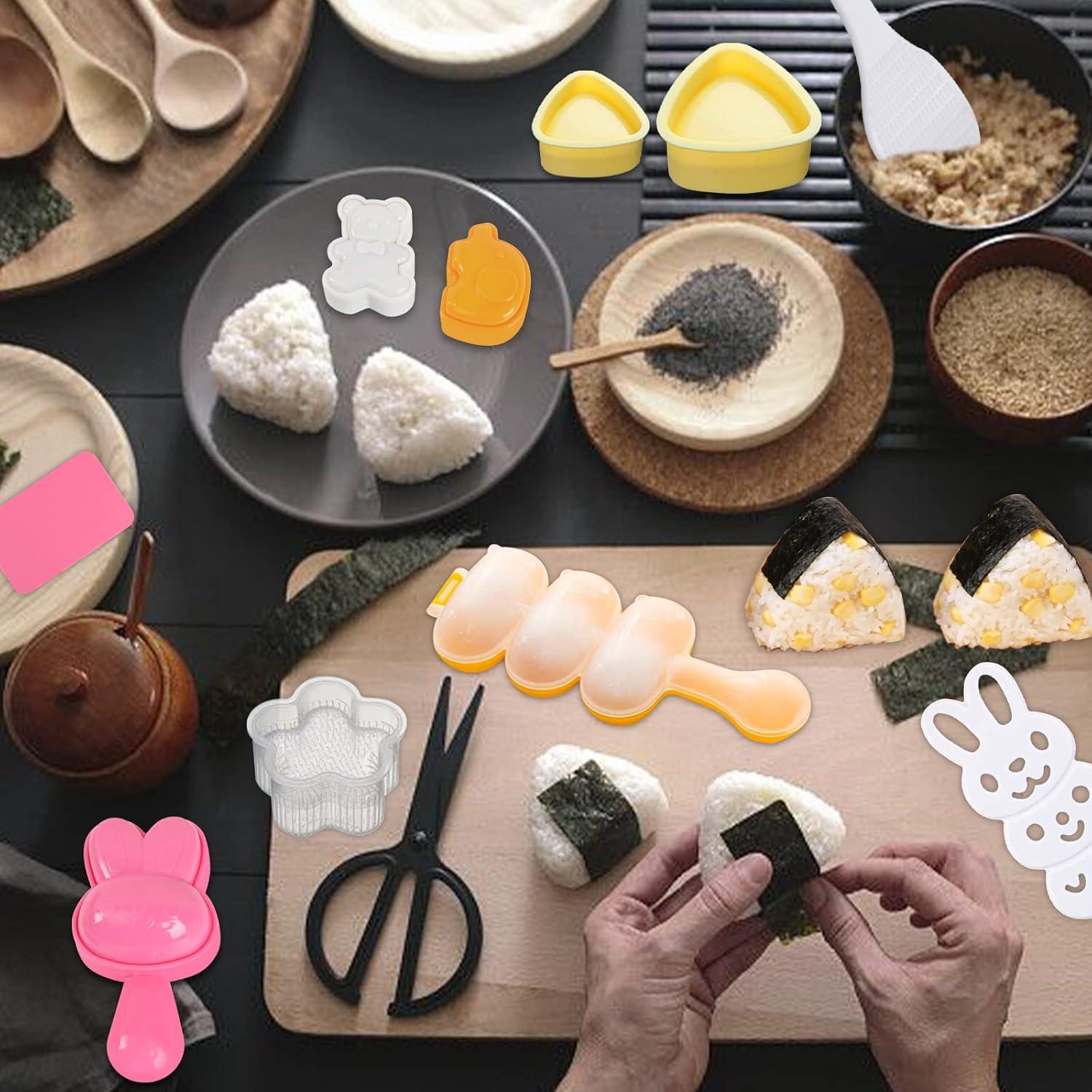 10 Moldes de Onigiri Machomby - Sushi Triangular y Animal