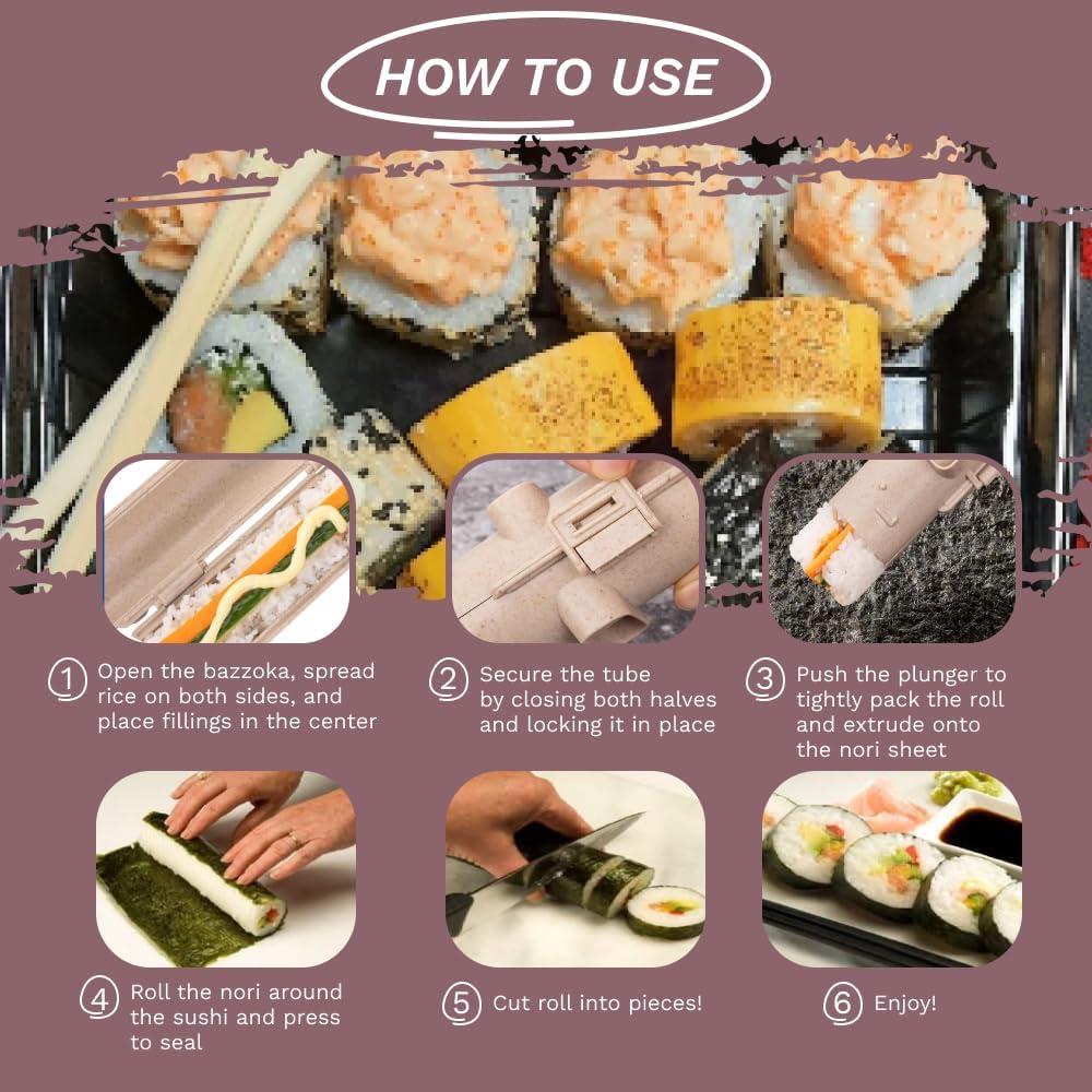 Kit de Hacer Sushi Bazooka Sheriffdrink para Principiantes