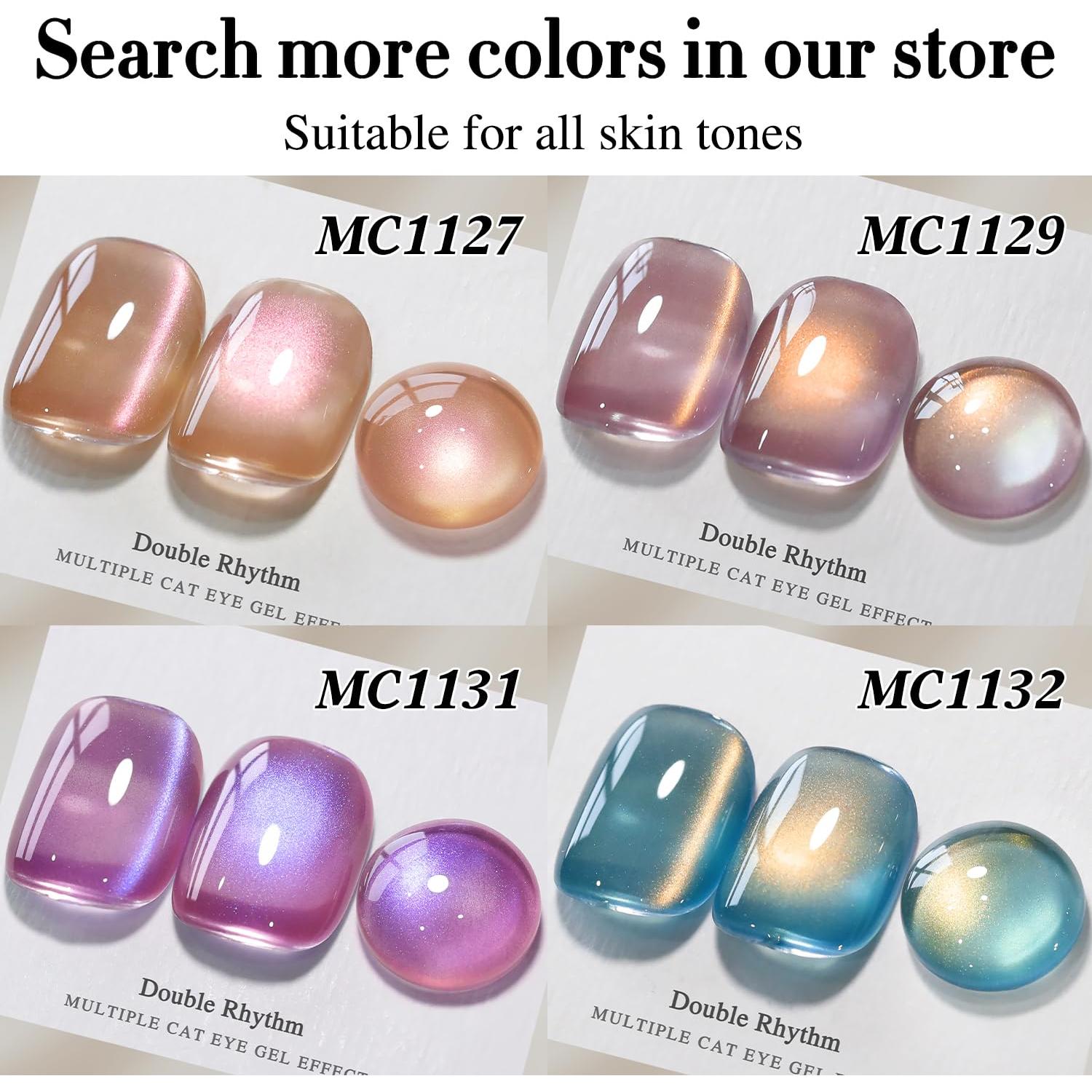 Gel de Uñas Ojo de Gato Doble Ritmo 15ml Purpura Ciruela