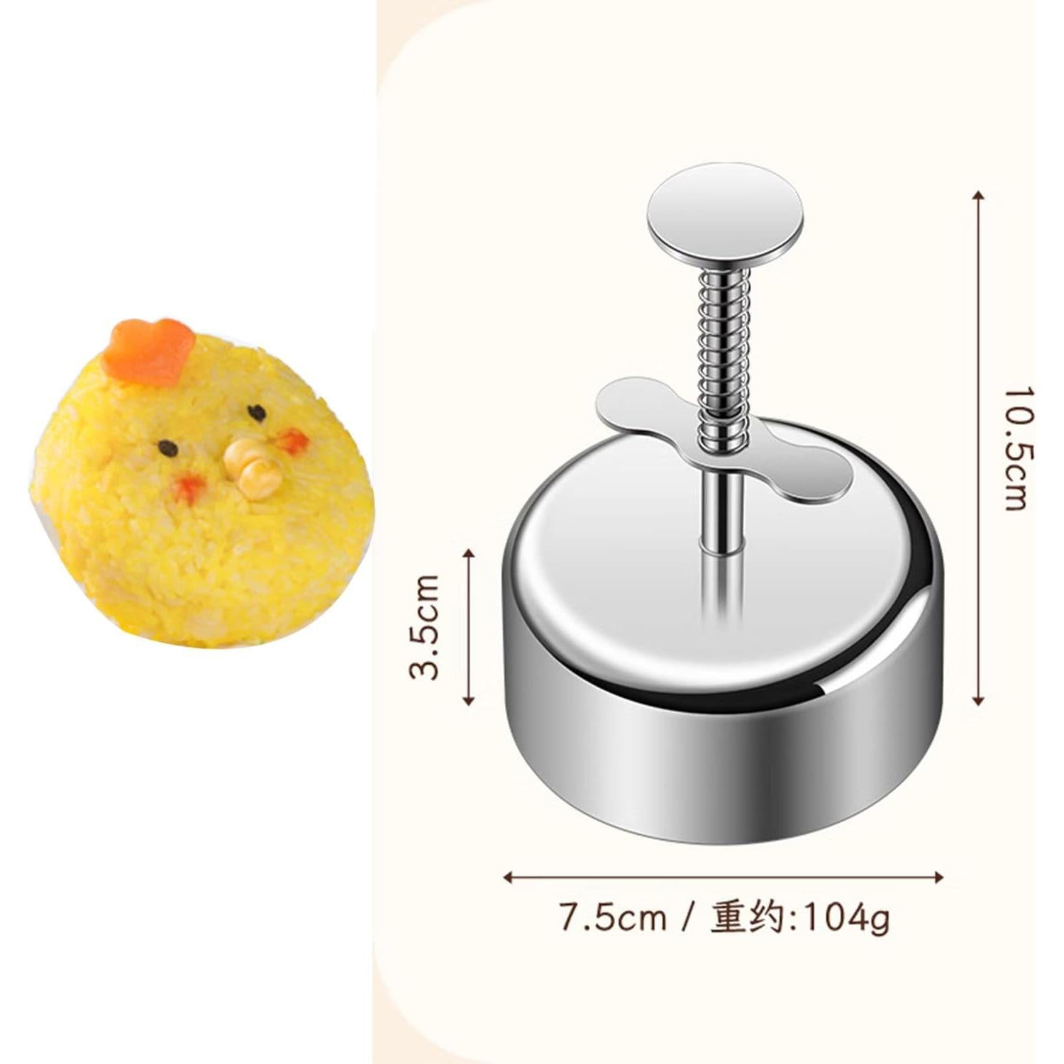 Molde de prensa musubi TAFALAA acero inoxidable redondo