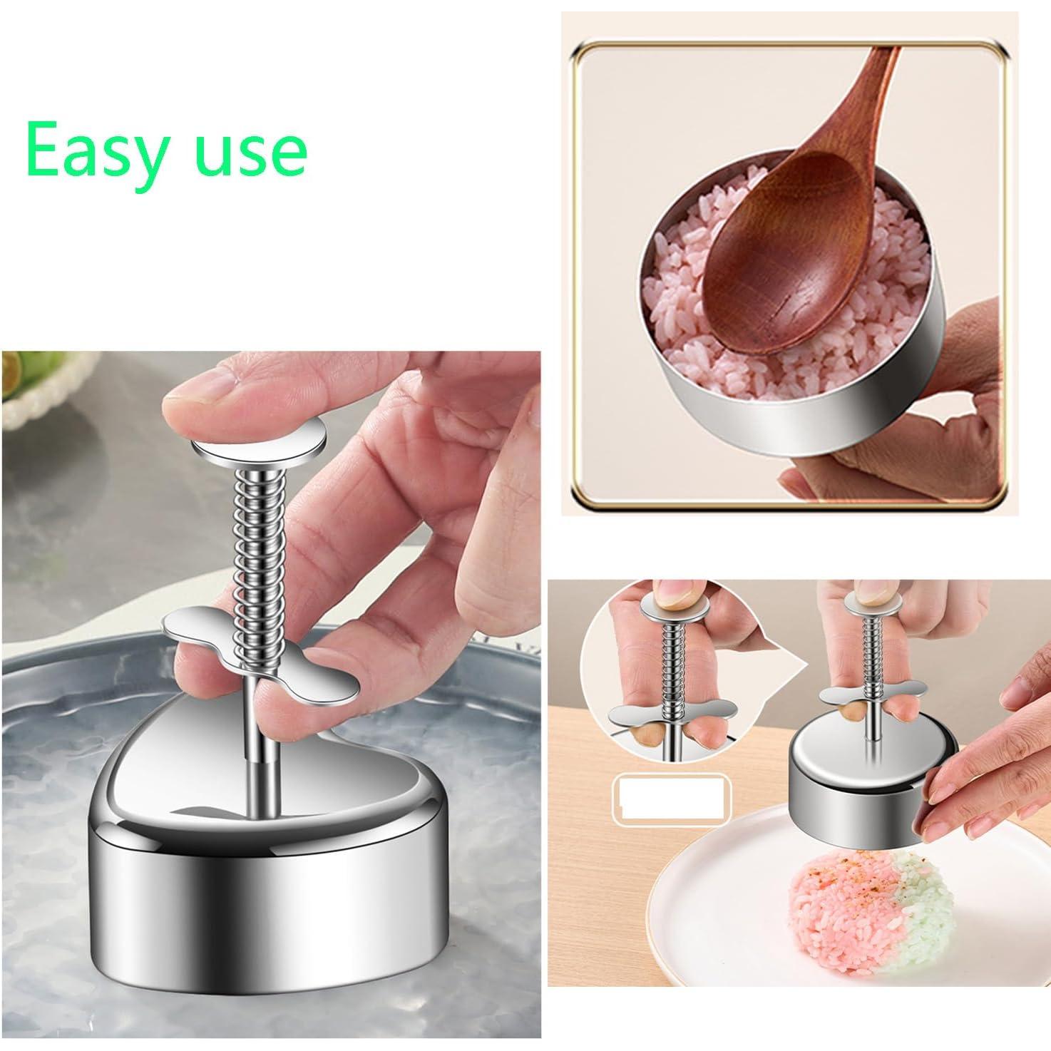 Molde de prensa musubi TAFALAA acero inoxidable redondo