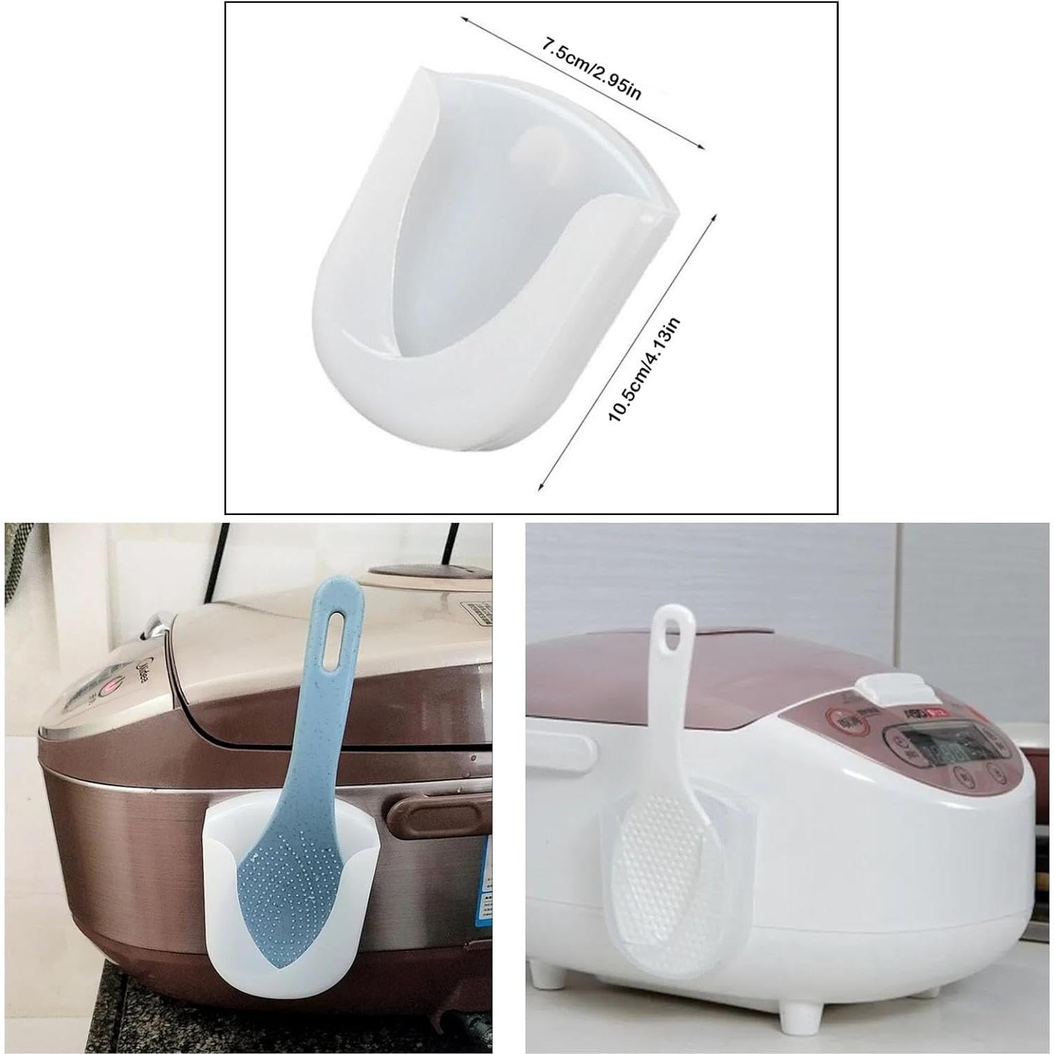 Organizador de Cuchara de Arroz NentMent 3 Piezas Ventosa