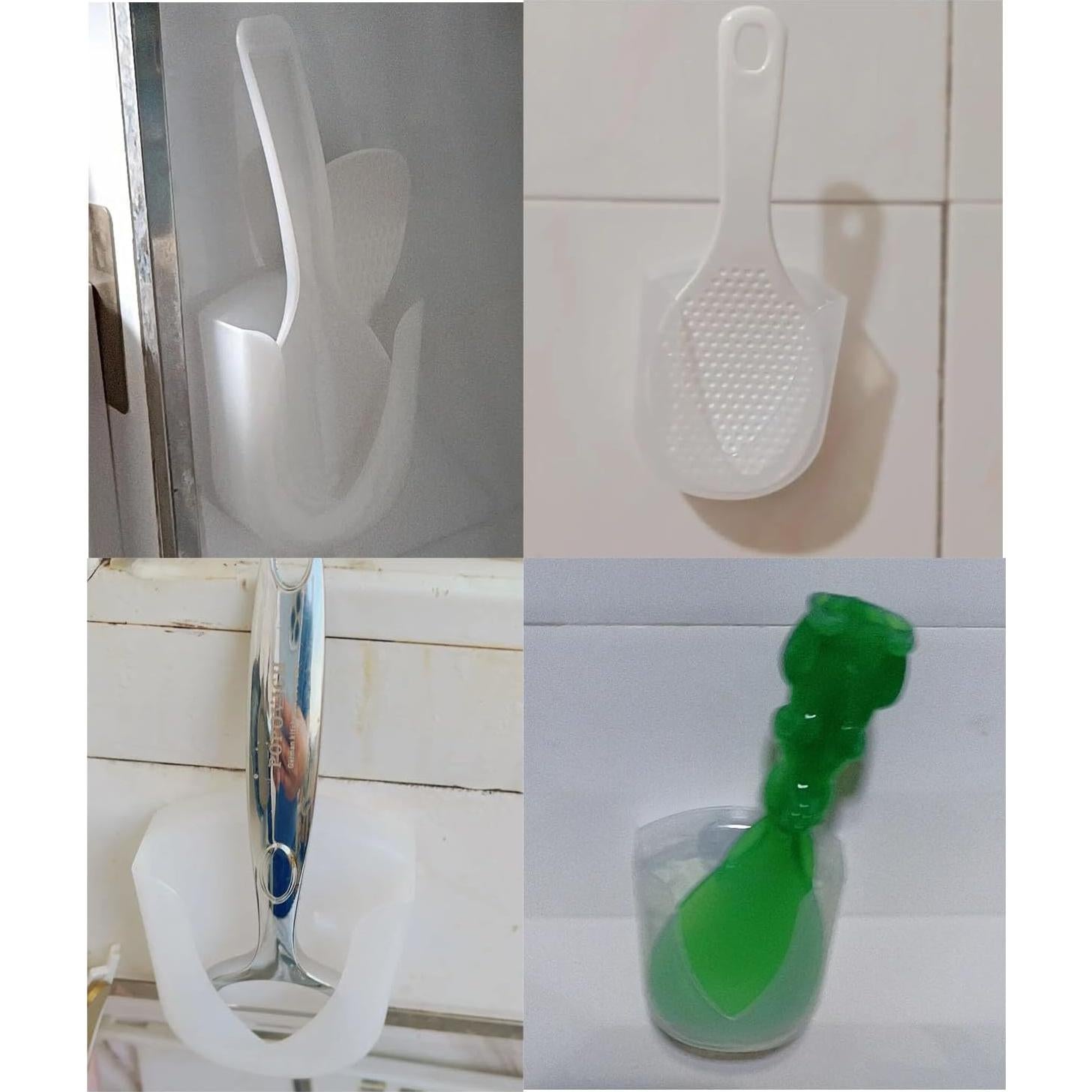 Organizador de Cuchara de Arroz NentMent 3 Piezas Ventosa