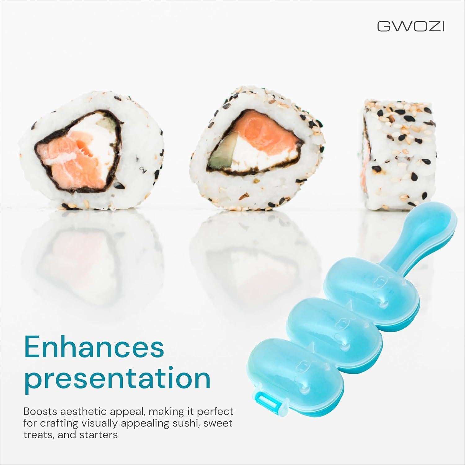 Molde de Bolas de Arroz GWOZI con Agitador y Espátula