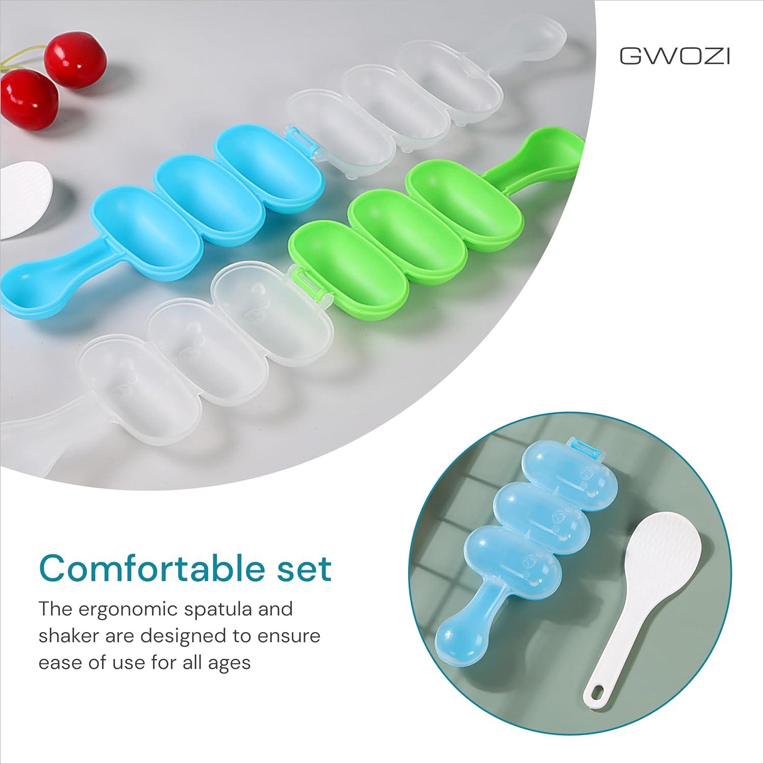 Molde de Bolas de Arroz GWOZI con Agitador y Espátula