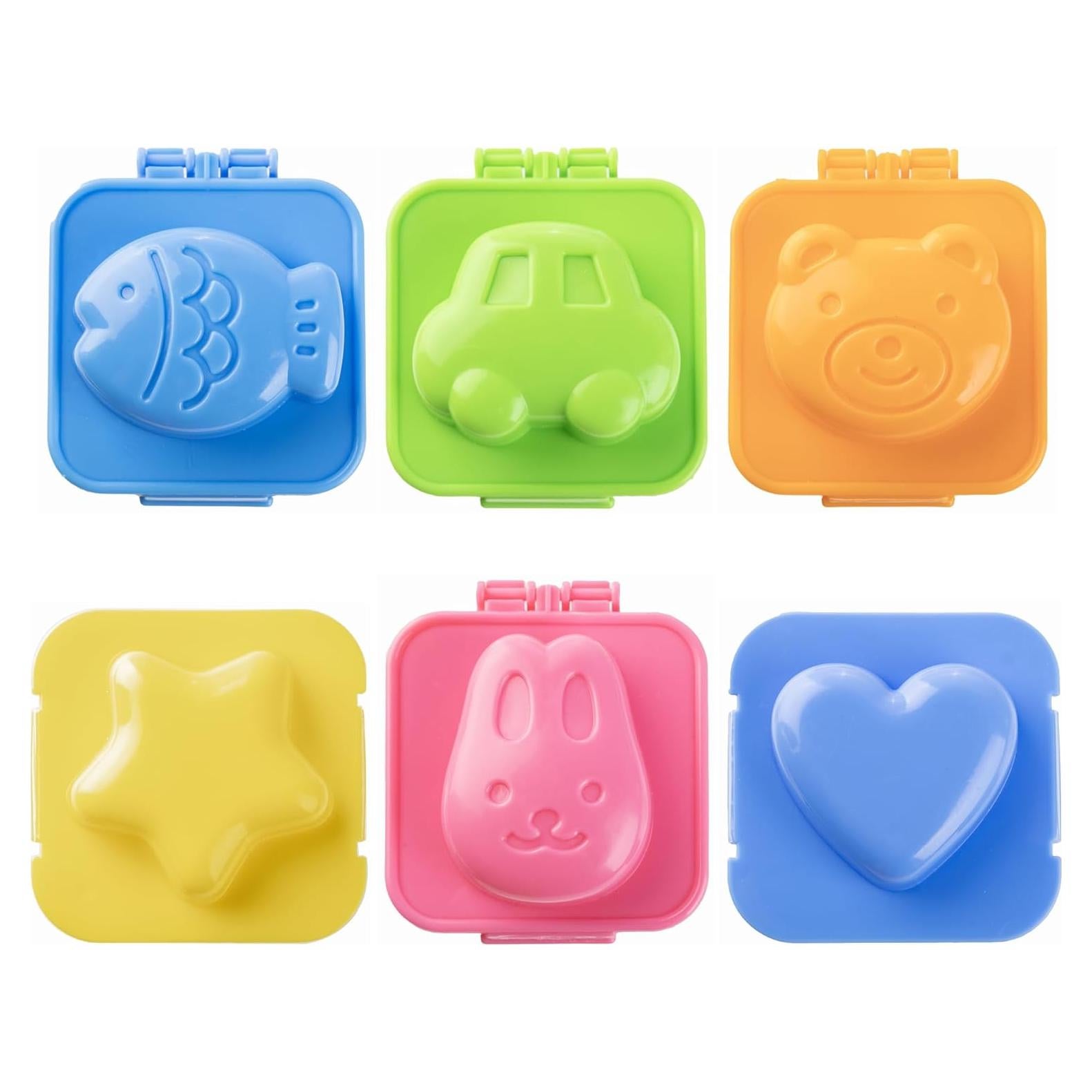 YunKo 6 Moldes de Arroz en Forma de Animales y Corazón