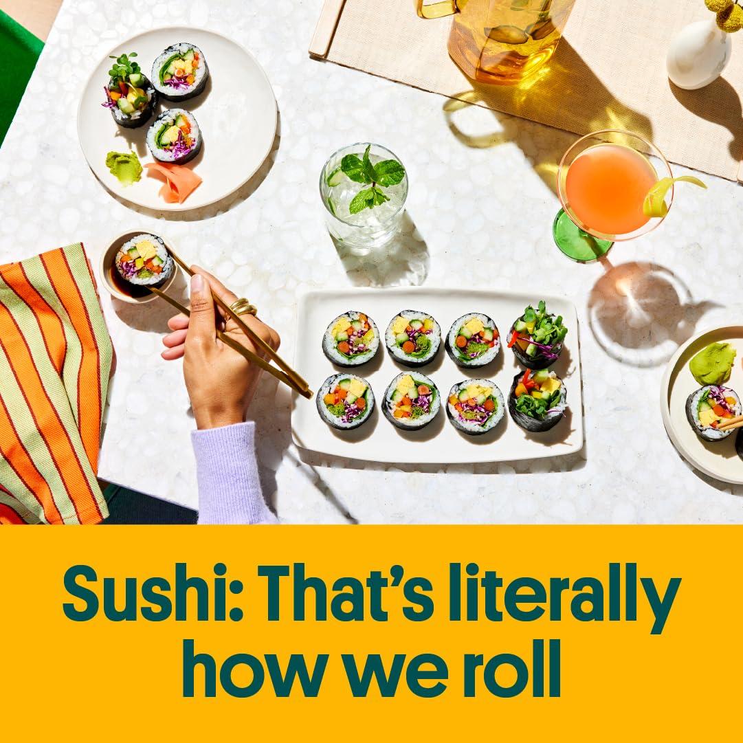 Gimme Algas Sushi Nori Orgánico 50 Hojas Premium Sin Gluten