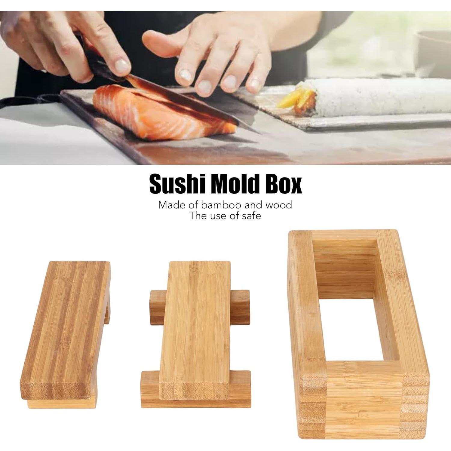 Prensa de Sushi de Madera Haofy - Kit DIY para Rollos