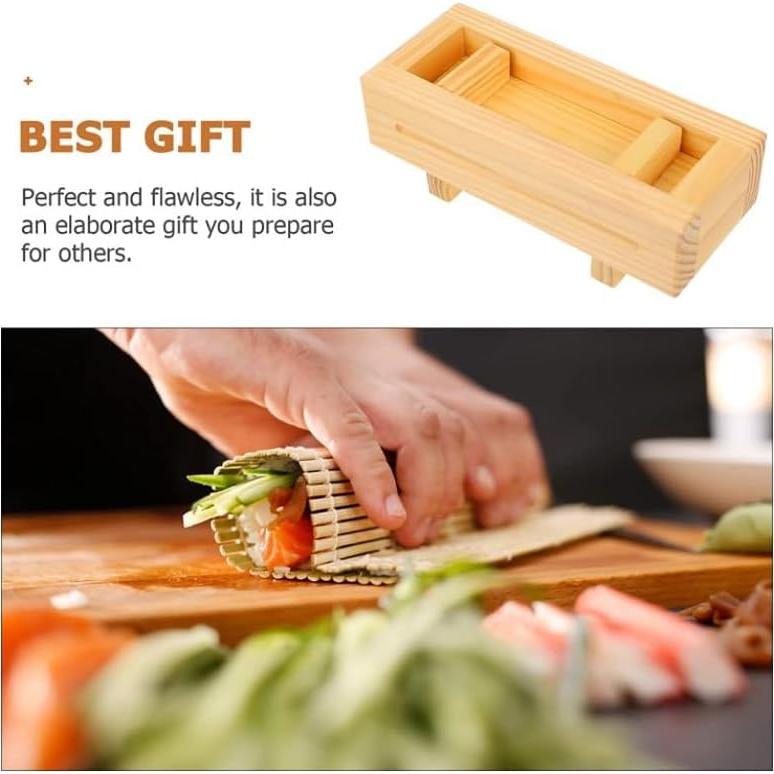 Prensa de Sushi de Madera Haofy - Kit DIY para Rollos