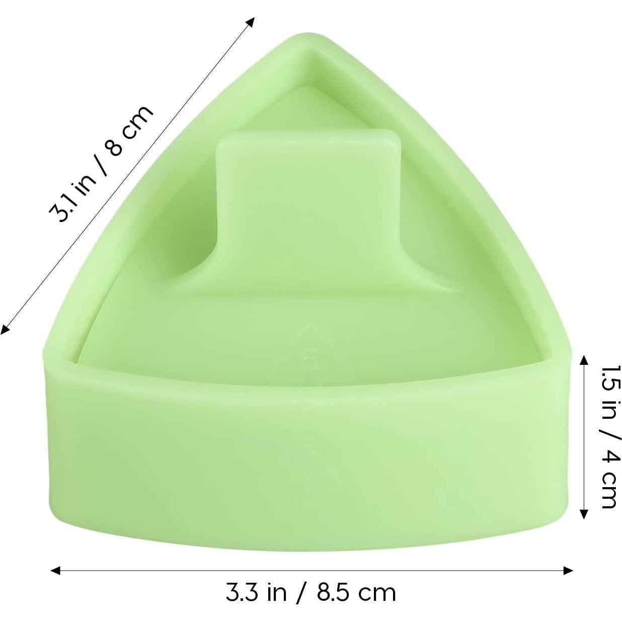 Molde de Sushi Triangular UPKOCH Antiadherente Verde 100g